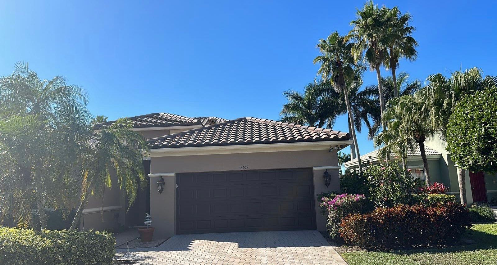 Residential Concrete Tile Roof Replacement in Boca Raton by AJF ROOFING INC