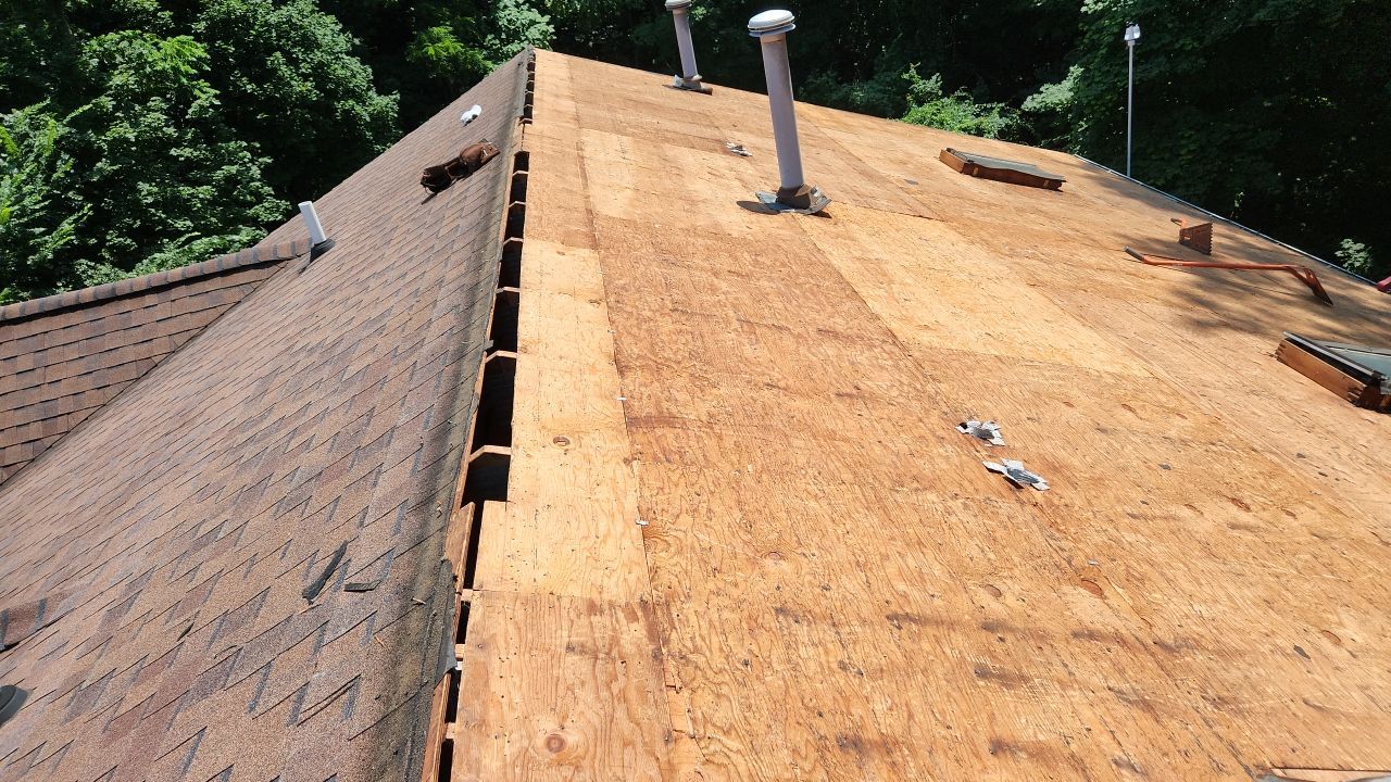 Residential Roofing Installation using Owens Corning Duration Brownwood by A Plus Exterior