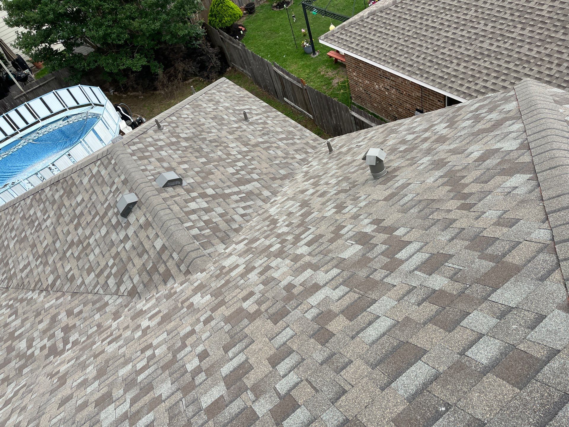 Residential Roofing Installation using Owen's Corning Duration (Lifetime) Shingles by Roof Repair Company