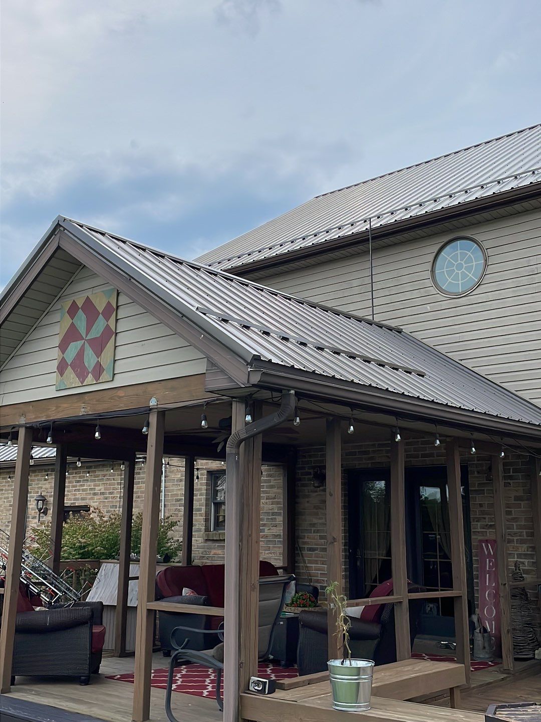Residential Roofing Installation using Performance Panel Metal - Burnished Slate by RoofX 