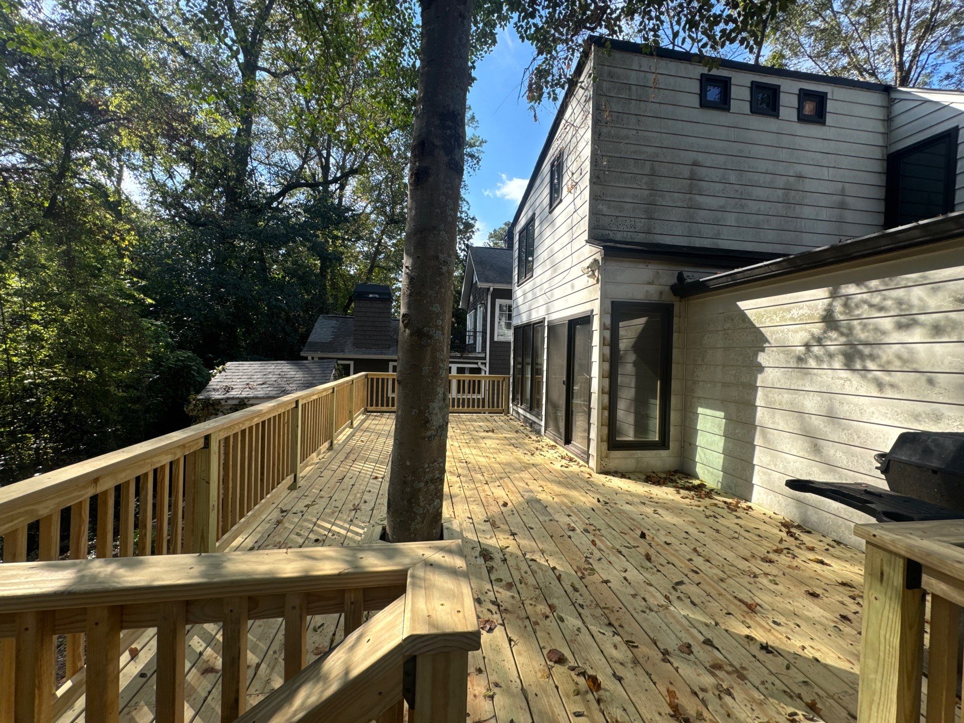 Pressure Treated Pine Deck Build in Atlanta, GA by Nelson Exteriors