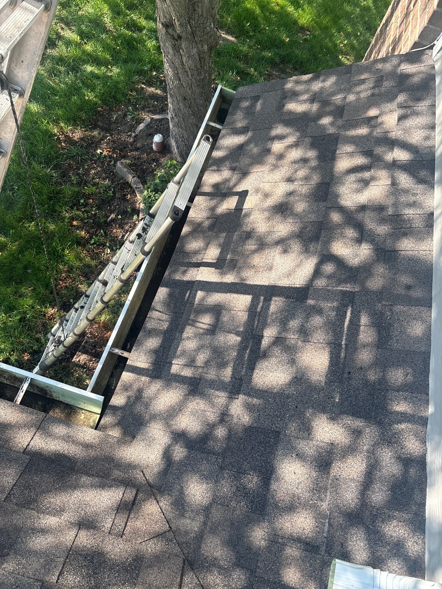 Commercial gutter cleaning Iowa City, IA after photo with clean gutters