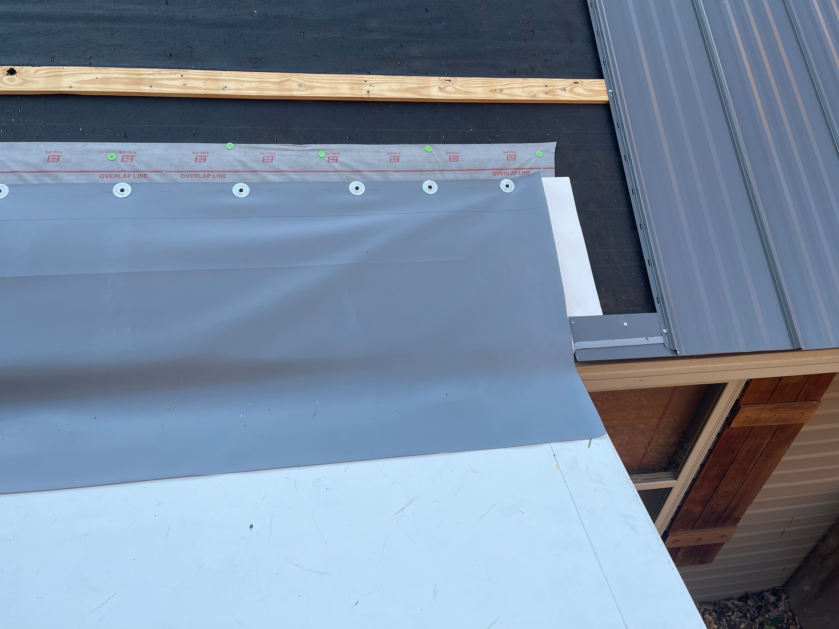Residential Metal Roof Replacement using Reed's Metals: 26 GA. Standing Seam: Charcoal Grey by Hostetler Roofing
