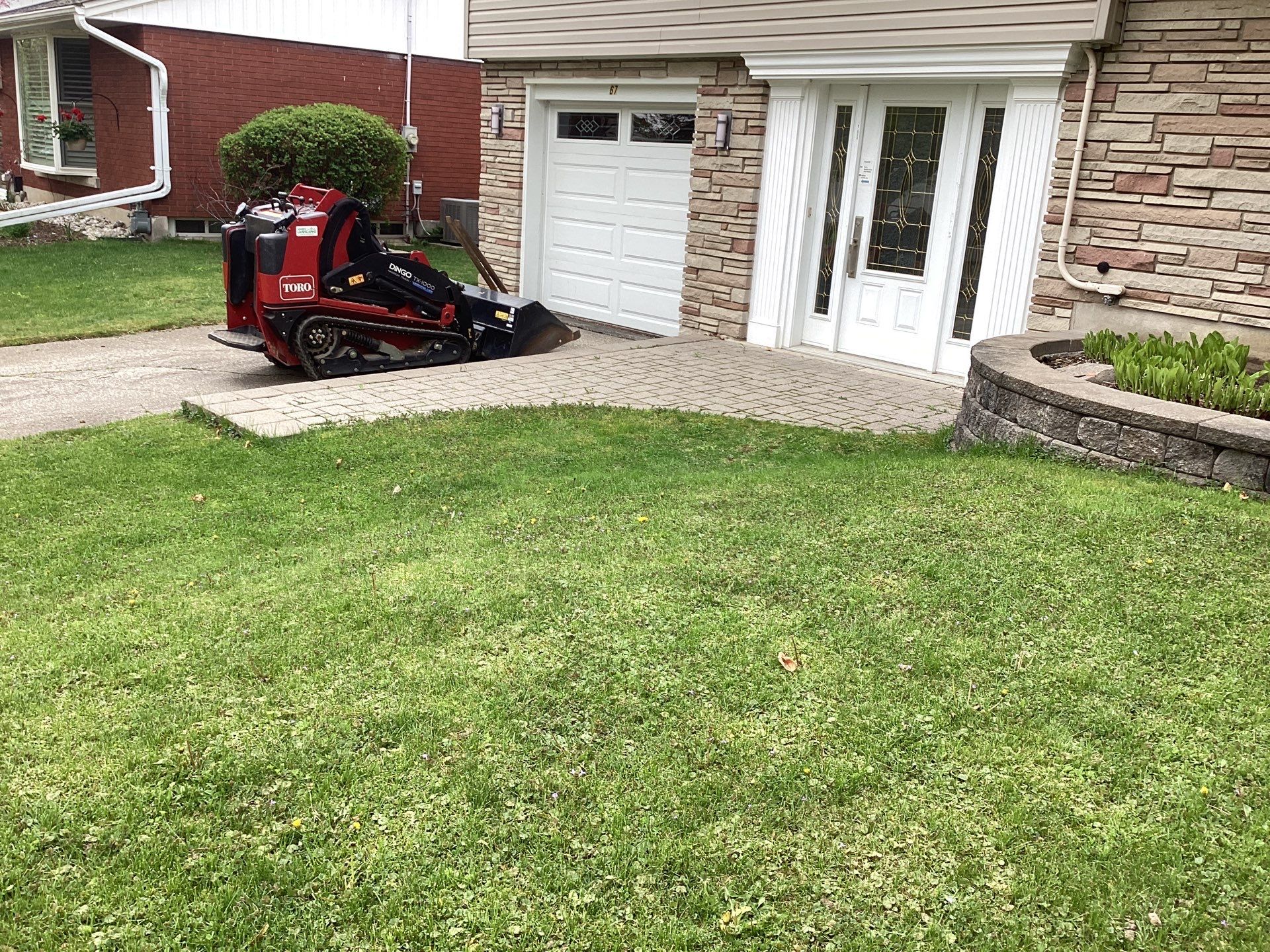 Vista Project: Driveway + Walkway by Soares Landscaping