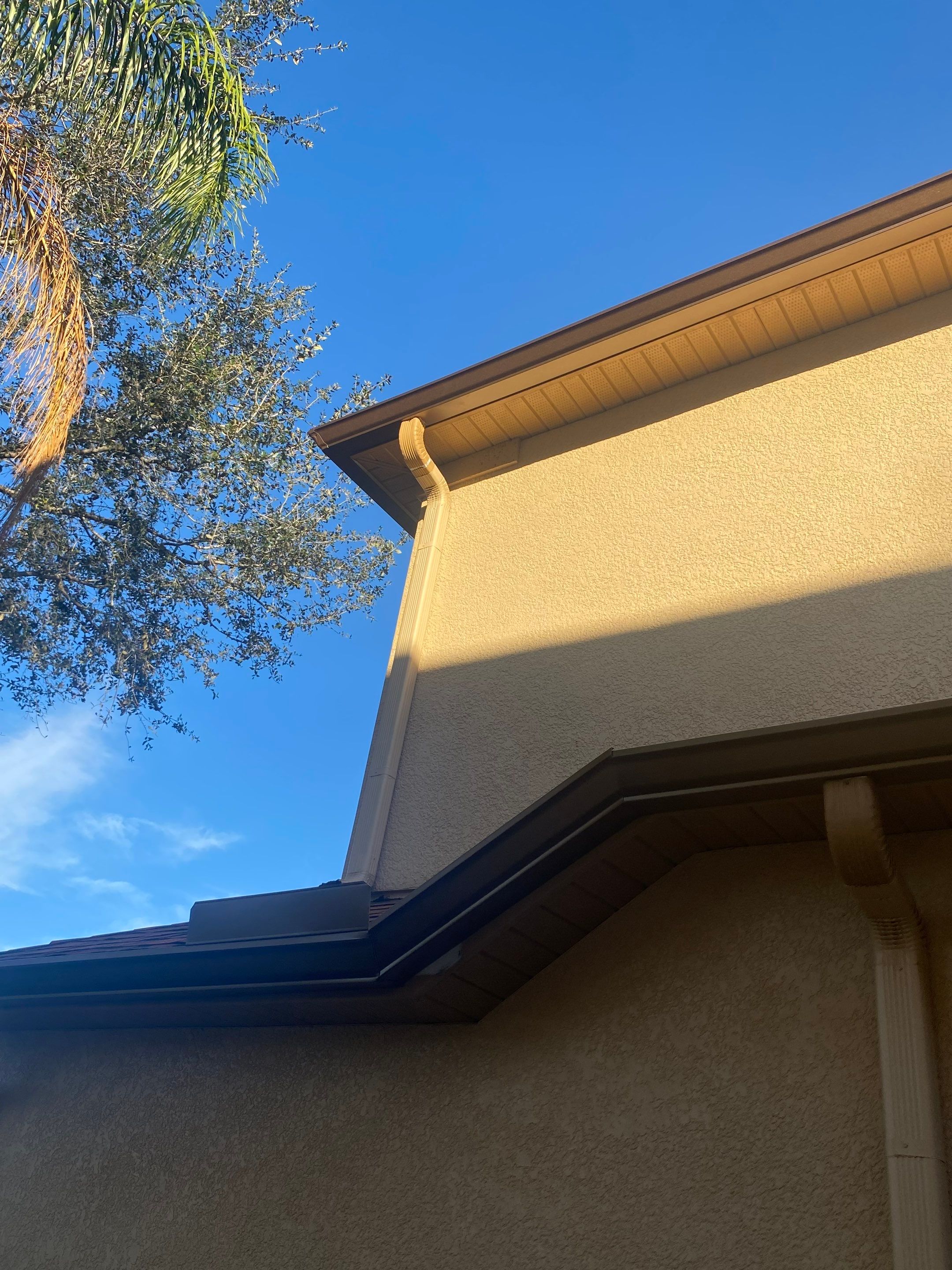 6 Inch Seamless Gutters using Copper Gutters in Wesley Chapel FL by Gutter Professors