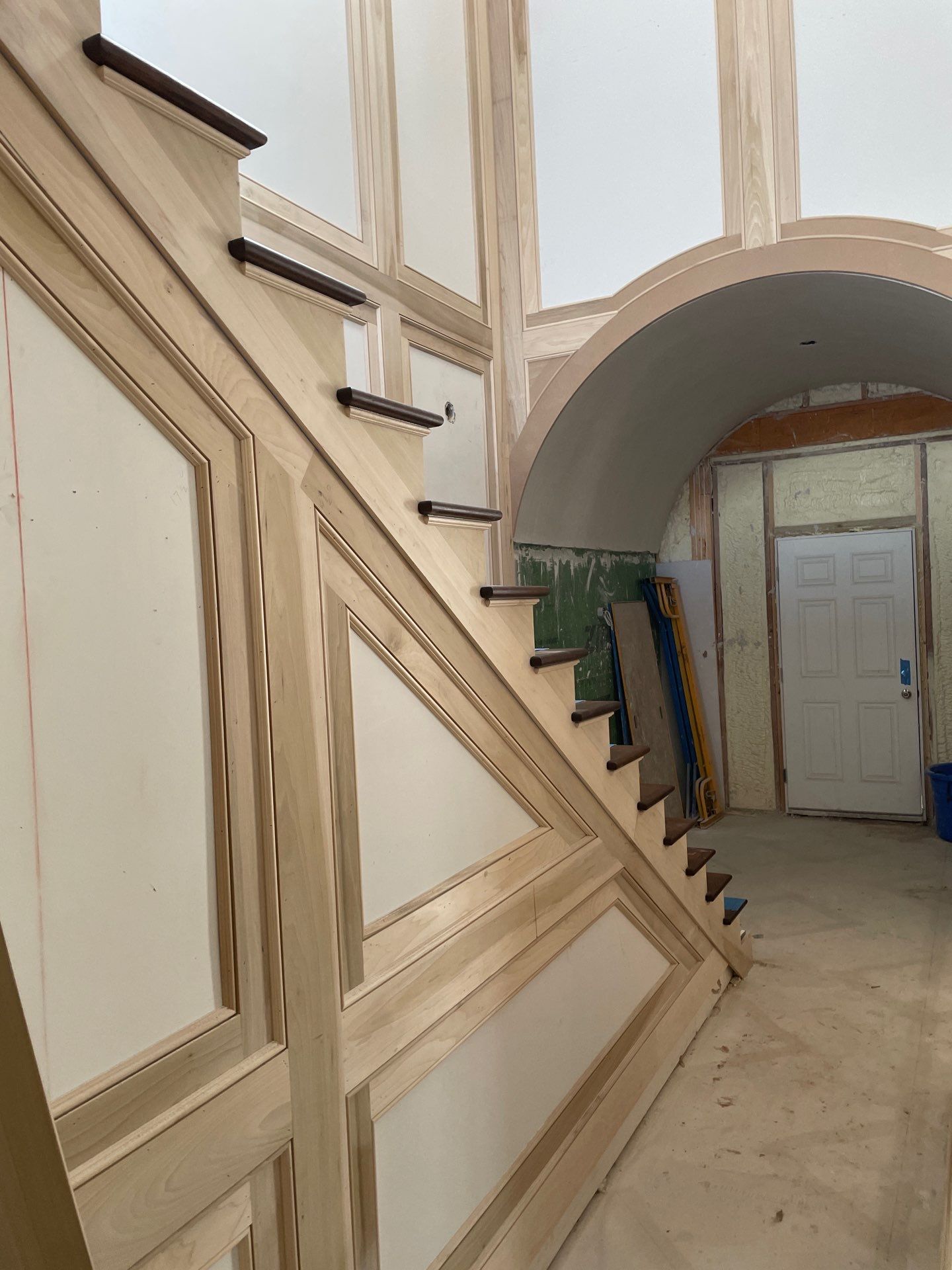 Stunning Ada Brownstone - Custom Staircase, Pattern Floor by RTBaldwin Hardwood Floors