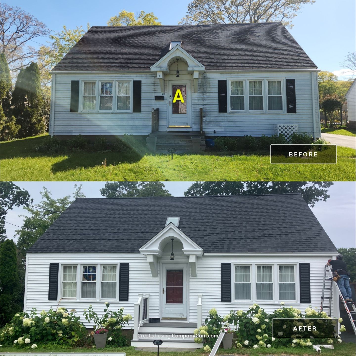 Siding Renewal with Monogram D/4 x 12'6" Clapboard, White by DiGiorgi Roofing and Siding Inc