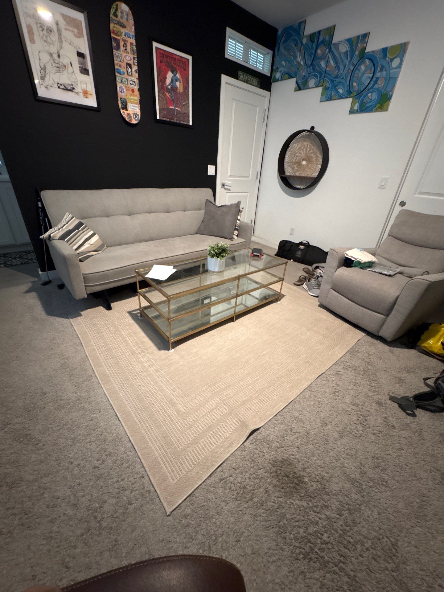 Custom Living Room Gallery Wall and Media Installation in Buckeye by CompanyCam Sales Demo