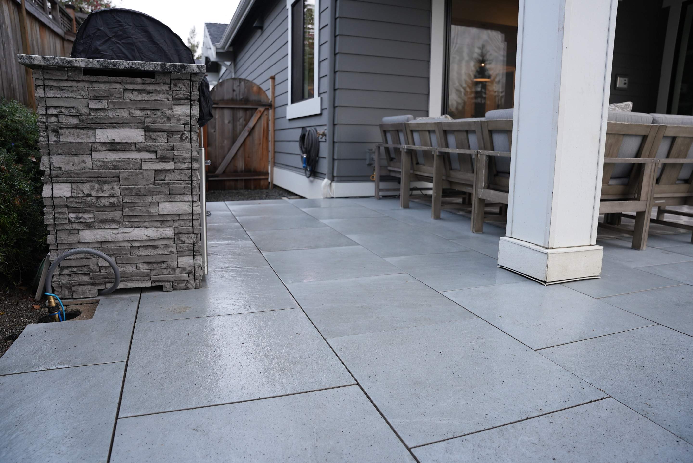 Hardscaping Back Patio Landscape Project  by Jireh Asphalt & Concrete Inc 