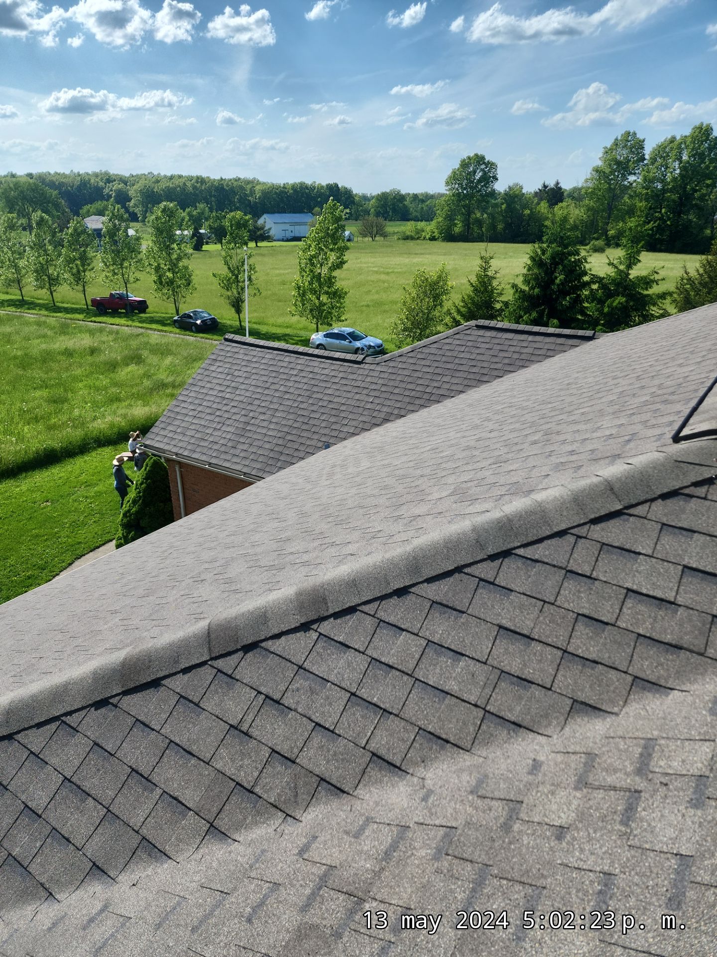 Atlas Pinnacle, Color, Weathered Wood, Drip Edge, Color, Royal Brown by Eagle Eye Roofing