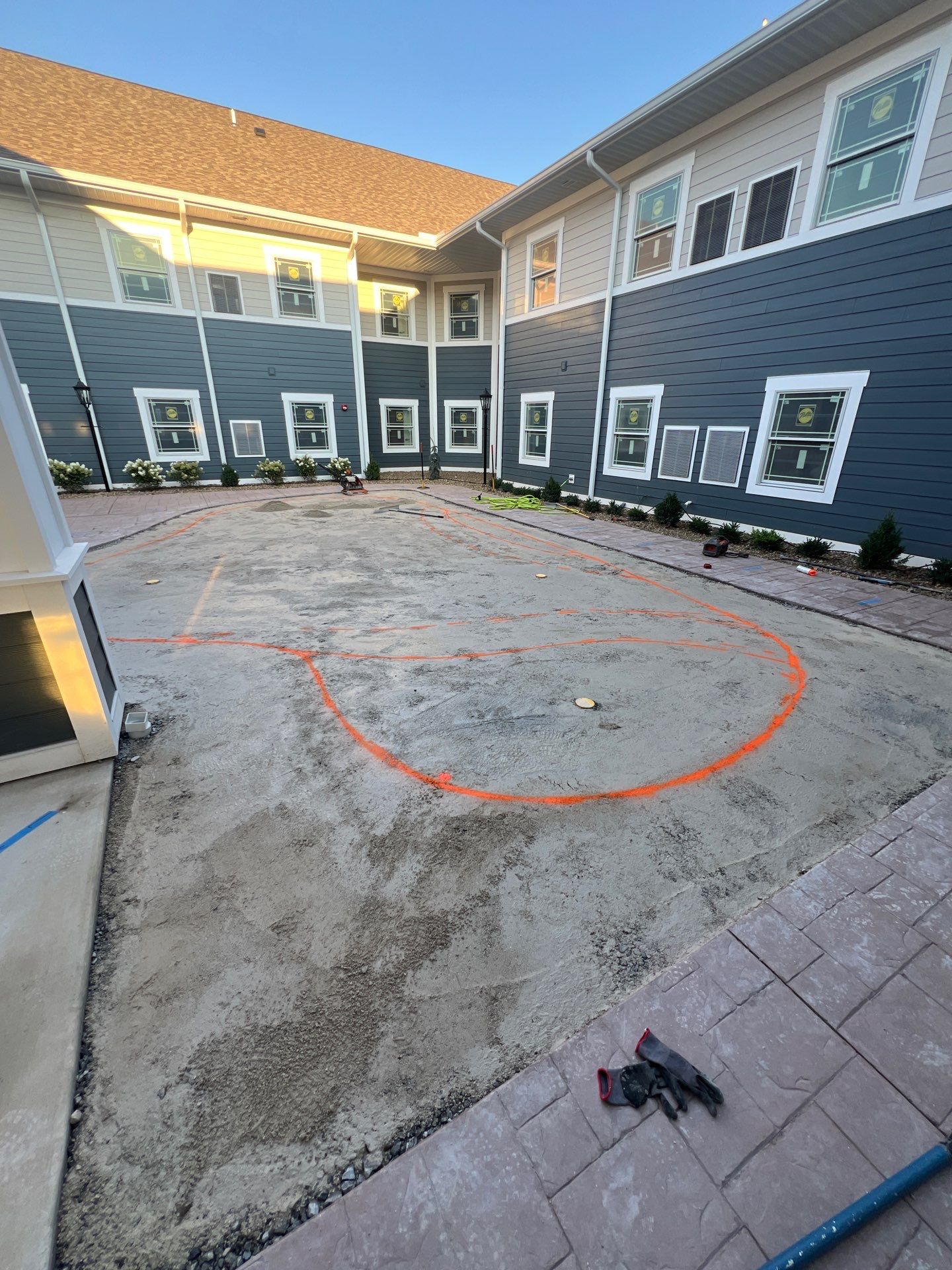 Senior Living Synthetic Golf Green Installation at Saybrook Inn by Southwest Greens Midwest