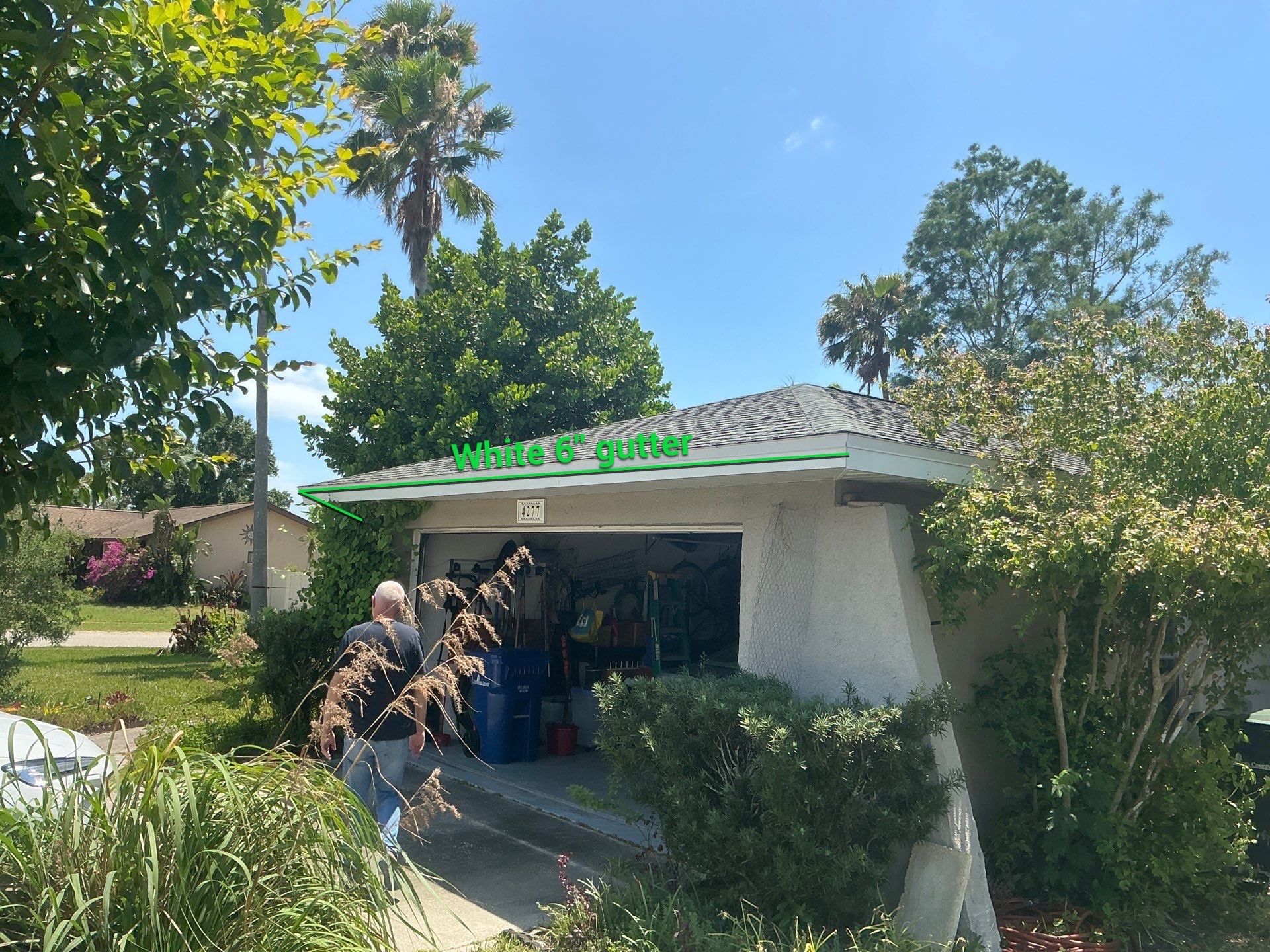 White 6-Inch Seamless Gutters in Sarasota FL by Gutter Professors