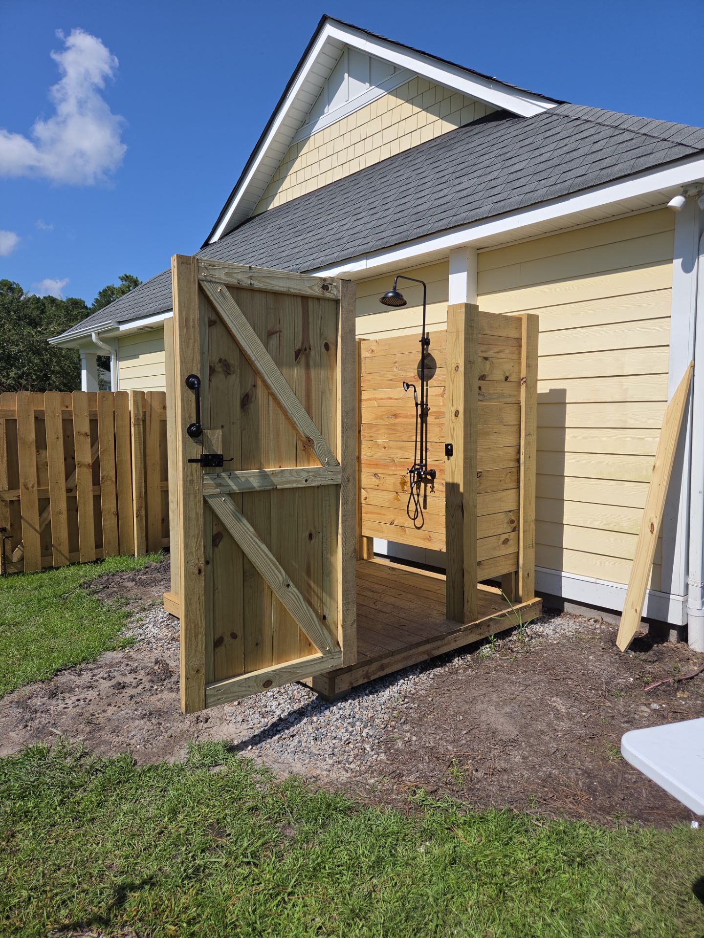 Kitchen Updates and Outdoor Shower Installation in Hampstead, NC by RGR Construction and Roofing, LLC
