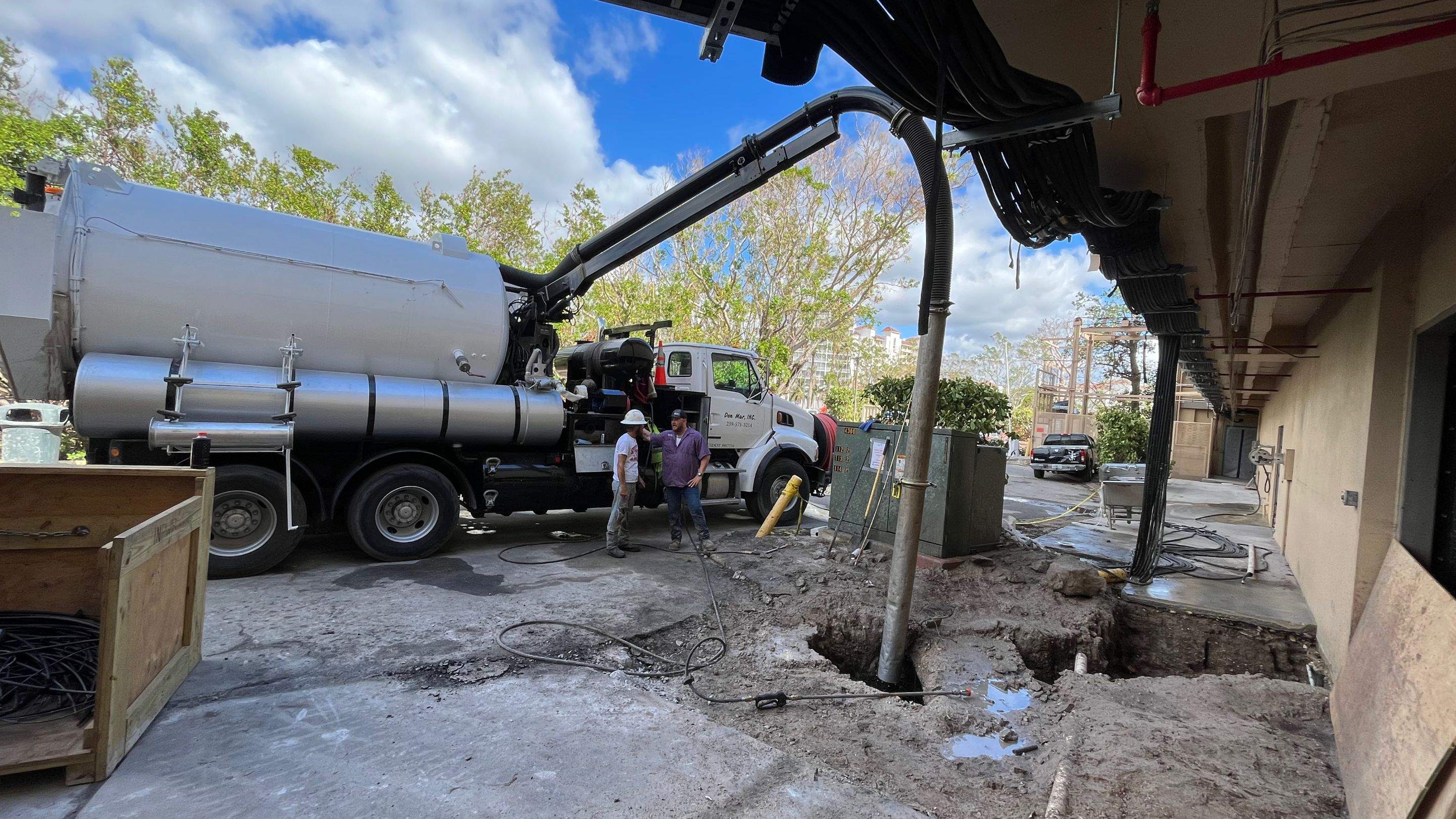 Ritz-Carlton North Service Road Daylighting by Don Mar, Inc. Storm Water Solutions