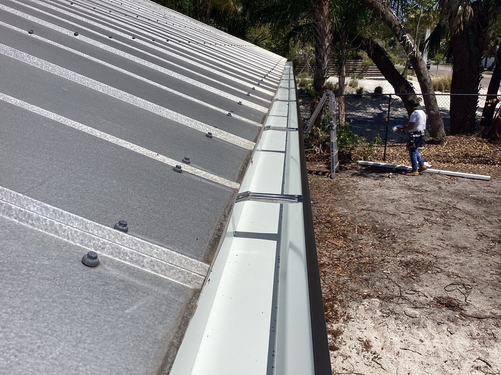 Gutter Guard Installation Project in Sarasota FL by Gutter Professors