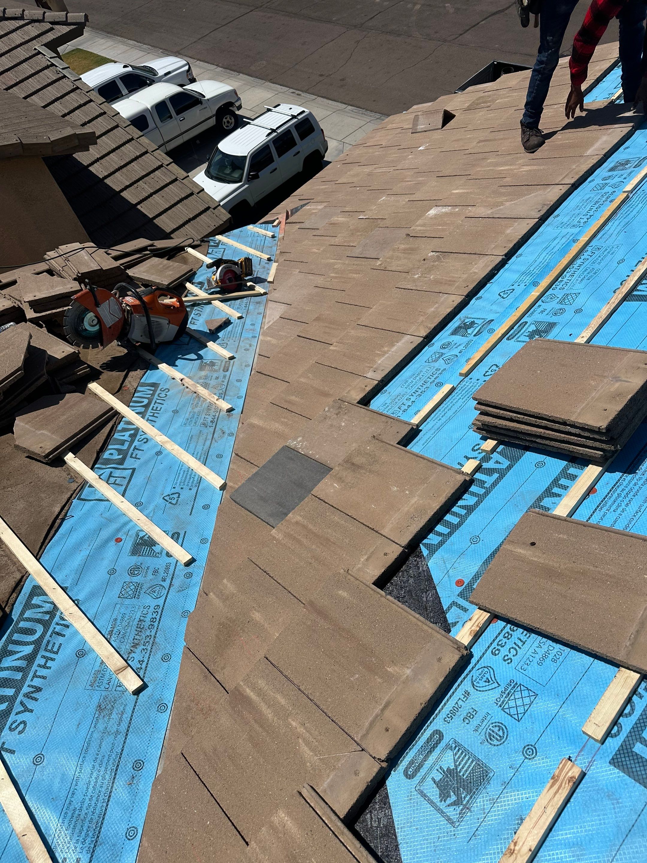 Sandstone Beige Concrete Tile by Reimagine Roofing