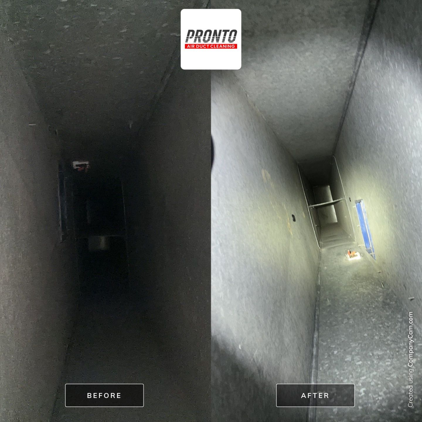 Air duct cleaning using Hypervac by Pronto Air Duct Cleaning
