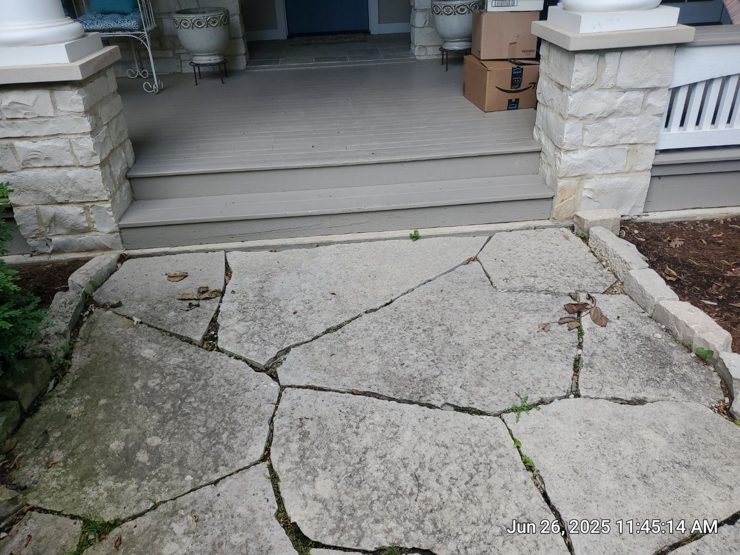 Glenview stone repair, and cleaning by Northern Power Washing LLC.