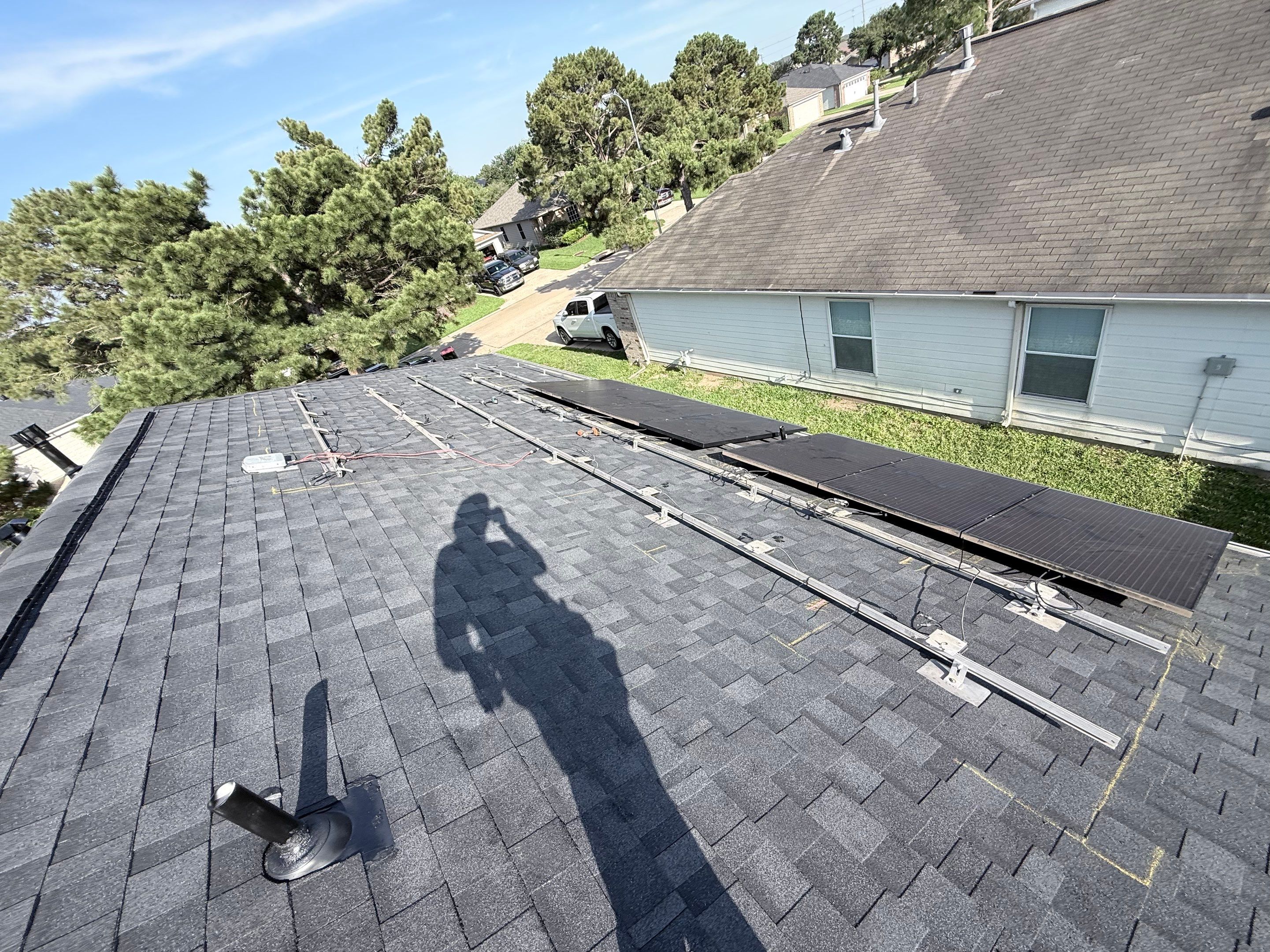 Roof Remplacement with Solar Panel by CAP Roofing and Construction LLC
