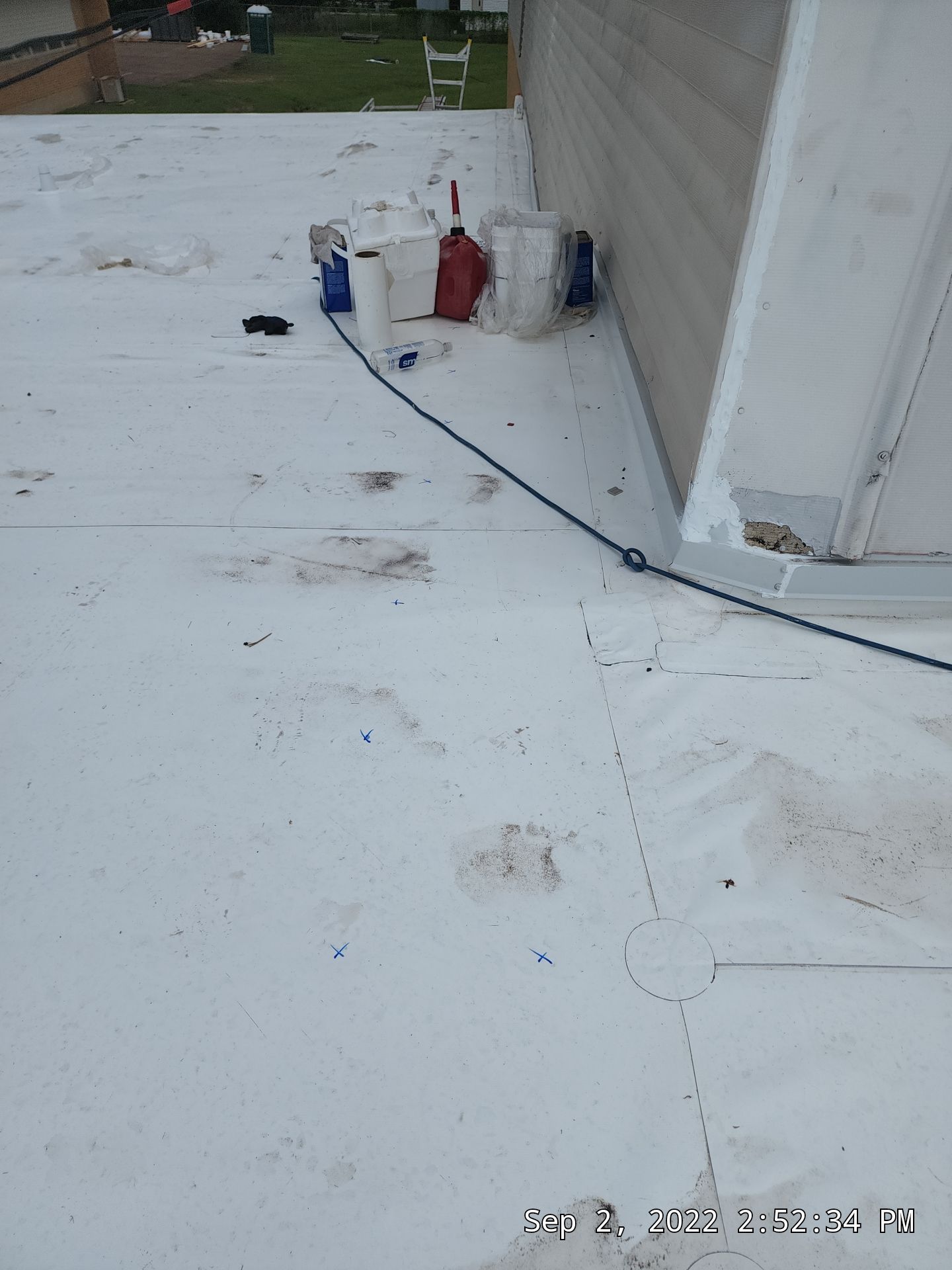 Commercial Roofing Installation using 60 mil PVC by Hostetler Roofing