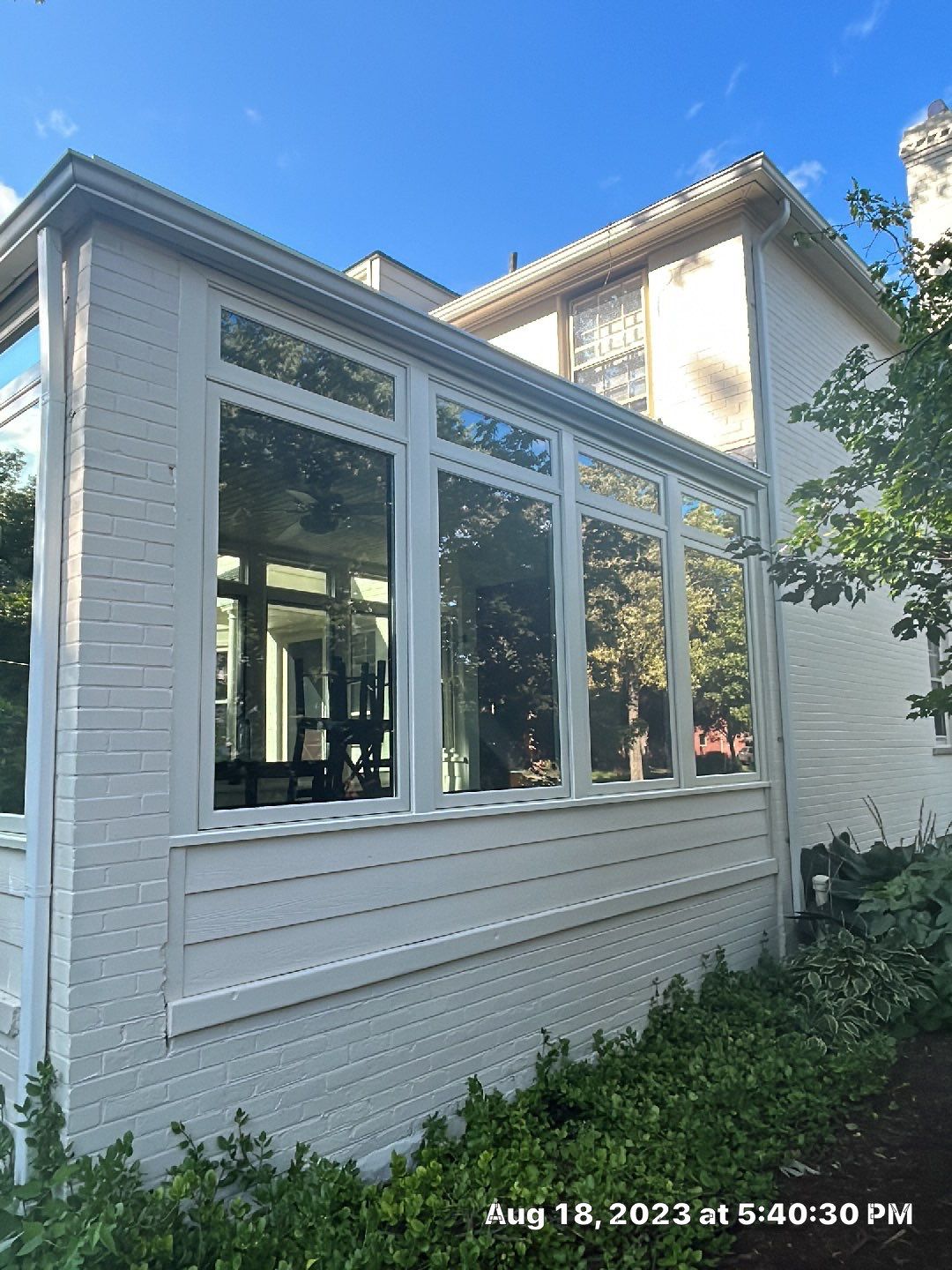 Window Installation using Andersen Windows E-Series with aluminum clad by Smart Roof