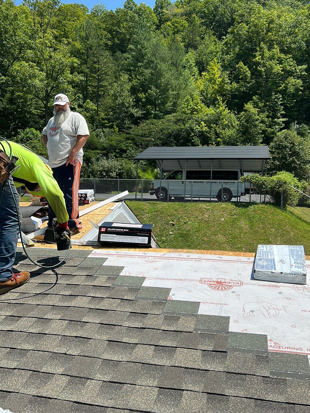 Residential Roofing Installation using Performance Shingles by Mr. Roofer