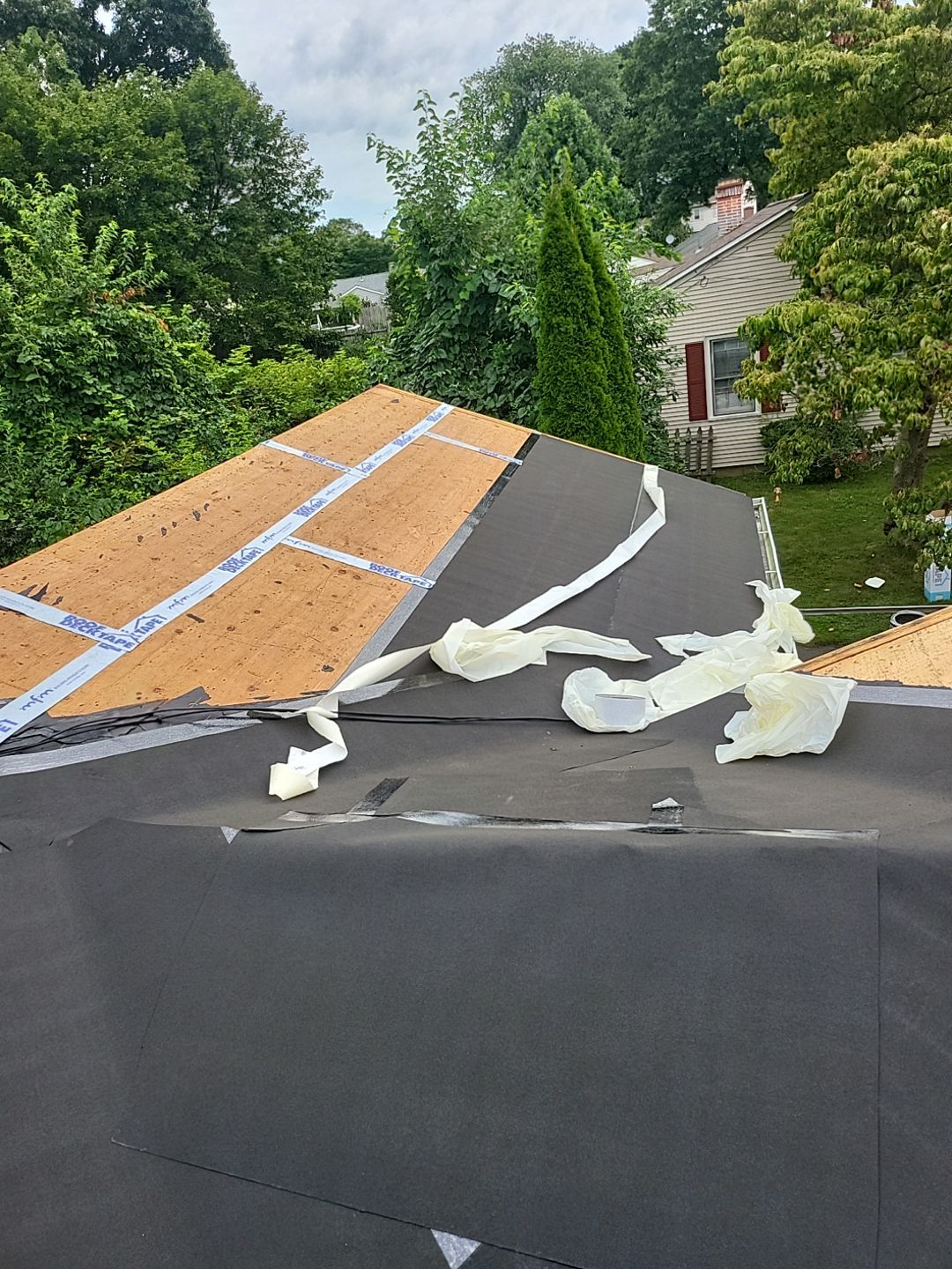 Residential Roofing Installation using Owens Corning TruDefinition Sierra Gray by A Plus Exterior