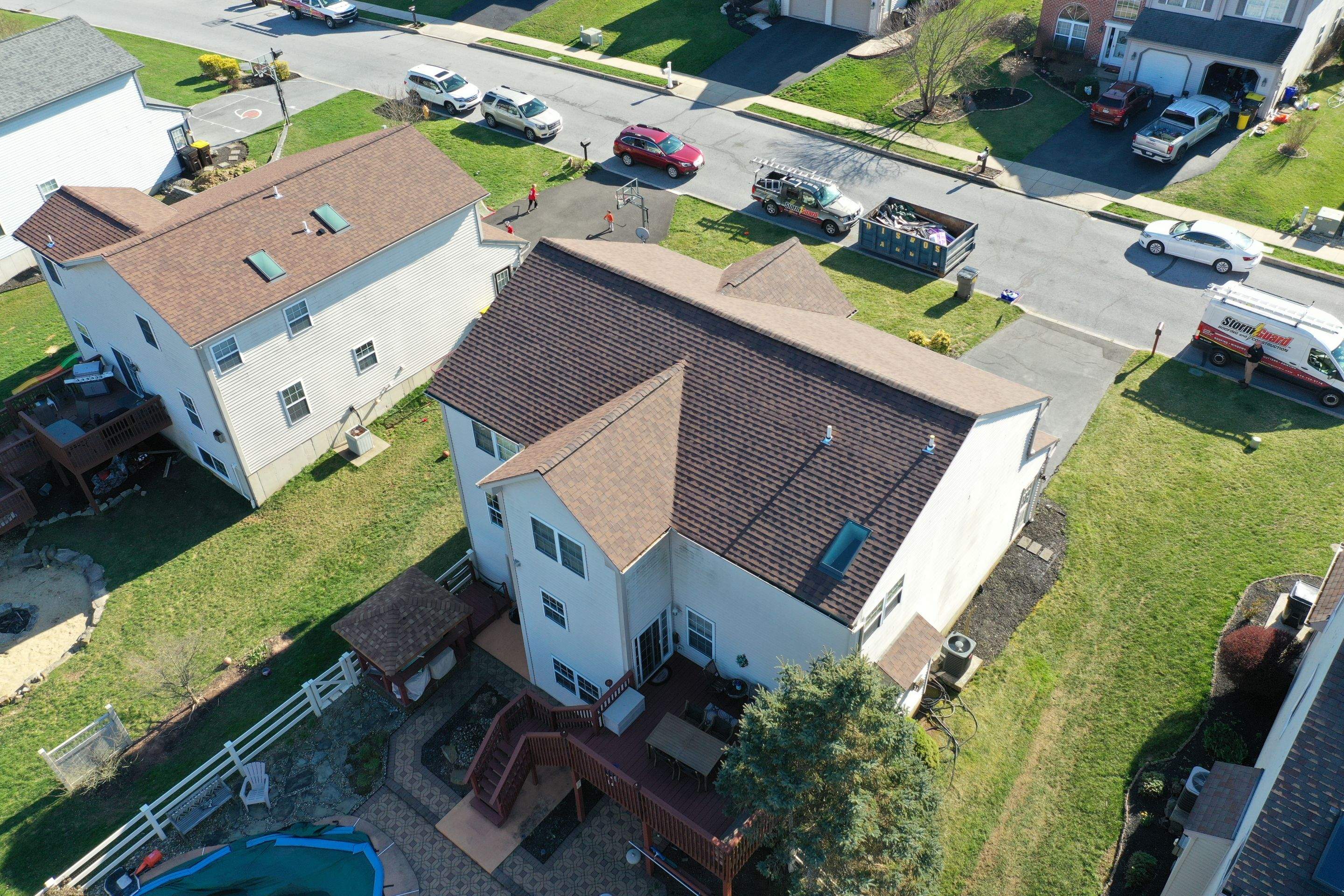 Roofing Installation using CertainTeed Landmark - Burnt Sienna by Storm Guard of Ches-Mont PA