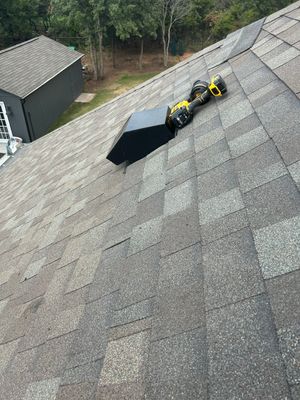 roof repair & box vent replacement in Guthrie