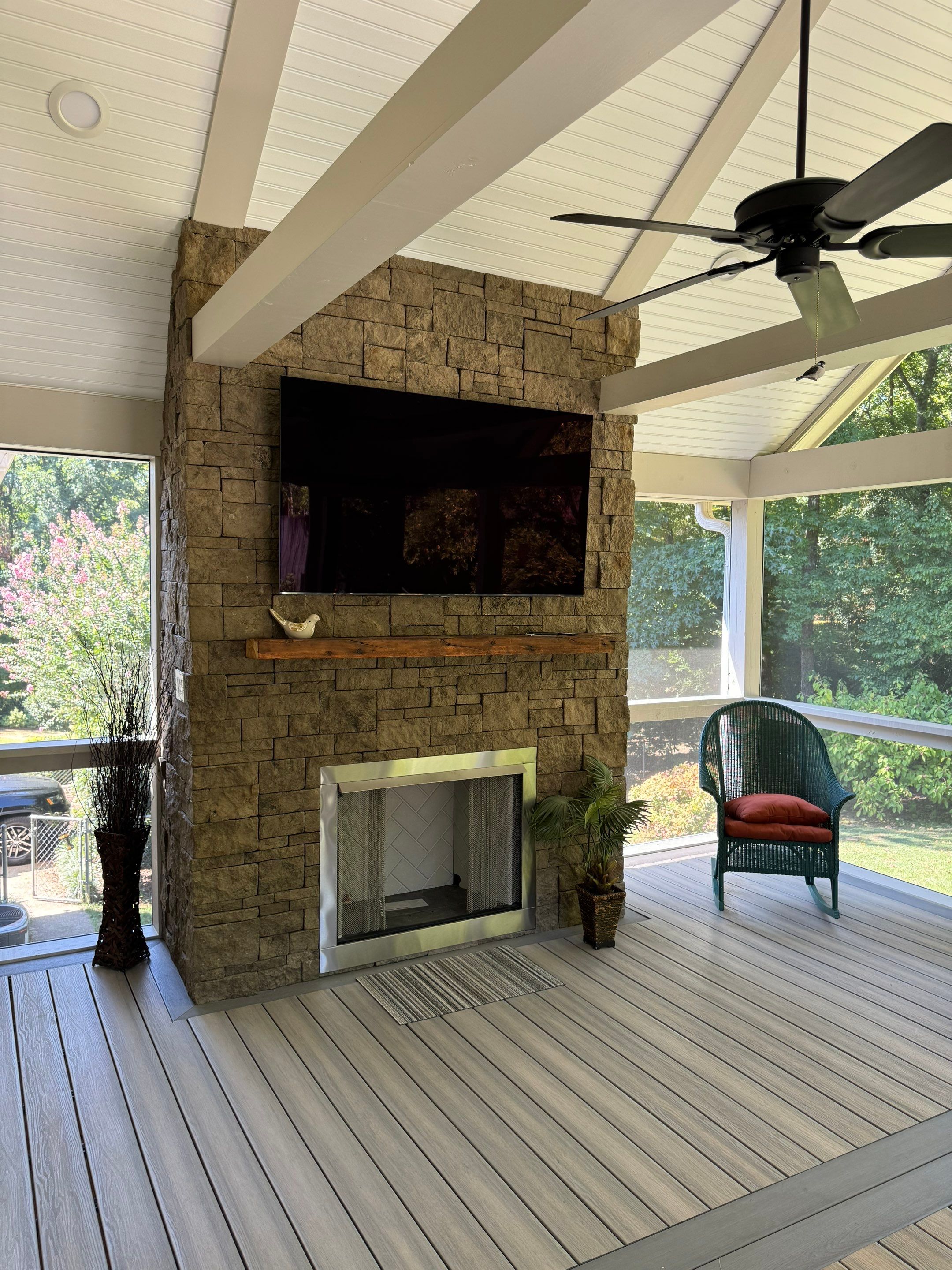 Burntleaf - Screen Porch by Pillar and Pine