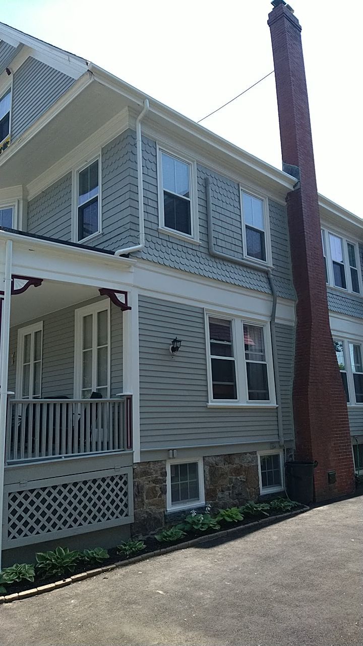 Newport, RI Gutter Installation using 4x5 FiberGlass Gutter by Gutter Pro Enterprises