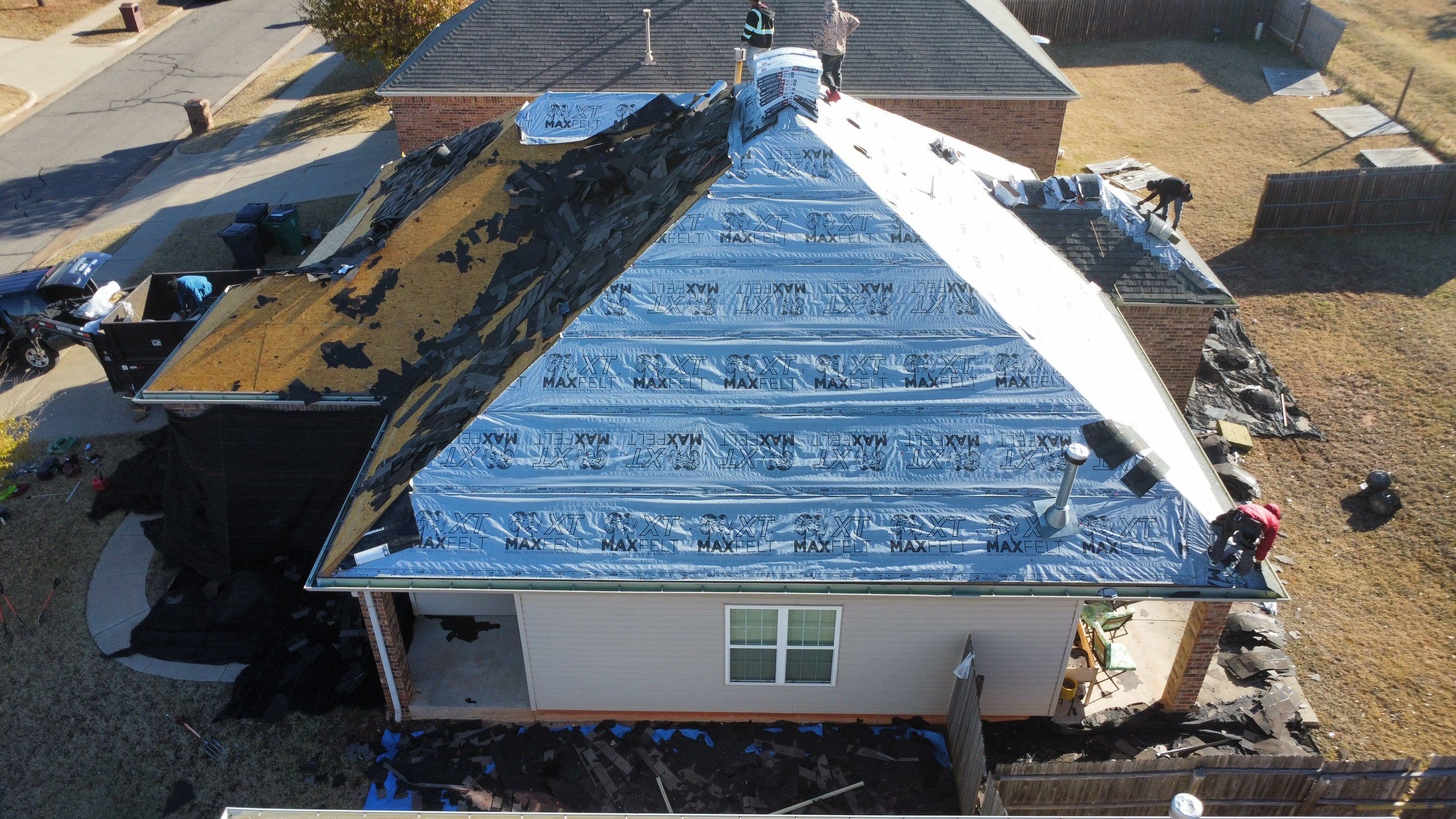 Install of Roofing system after tornado in oklahoma city! by Icon Roofing And Construction