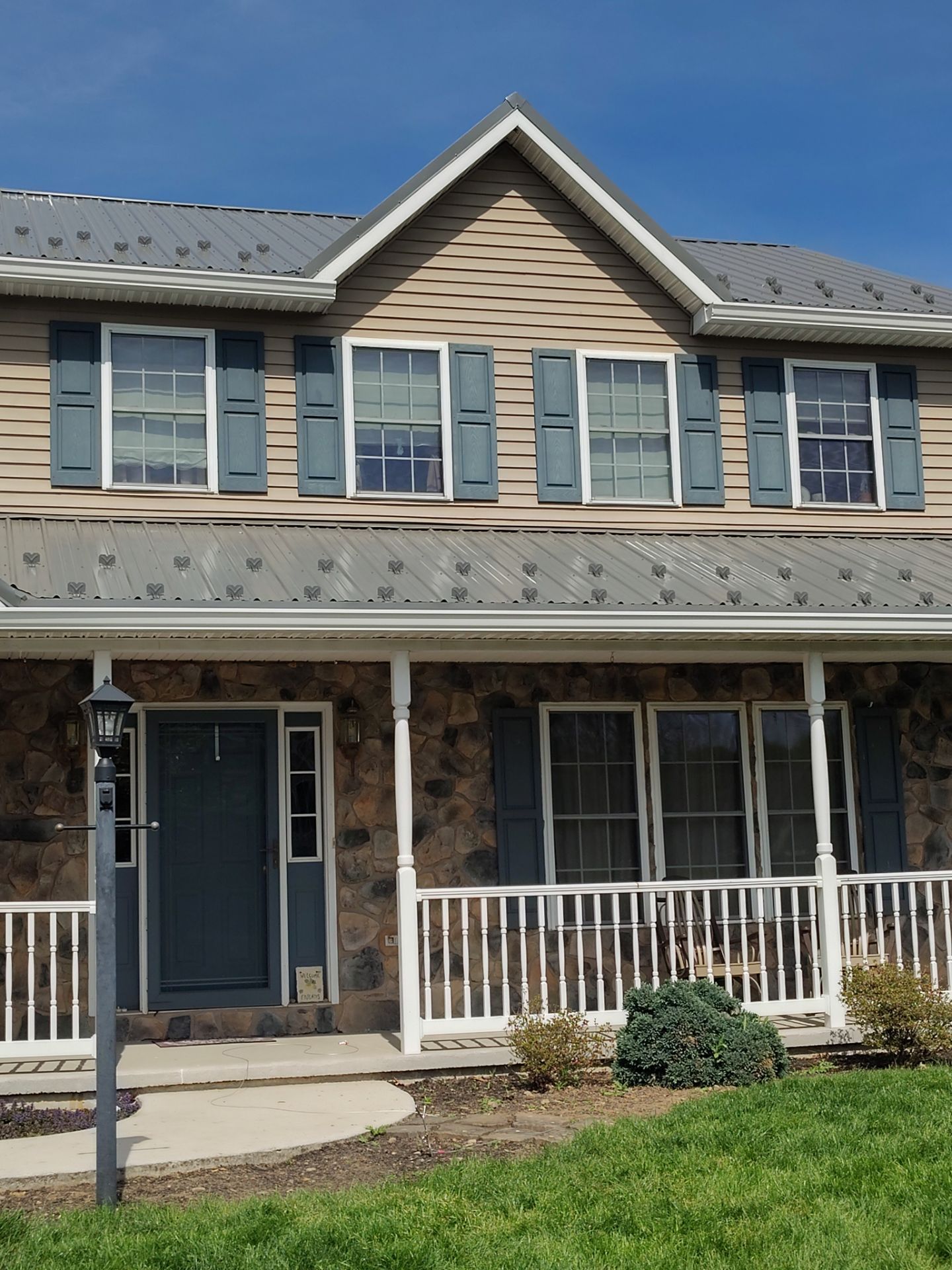 Residential Roofing Installation using Everlast Azm Panel -charcoal by Teflon Roofing