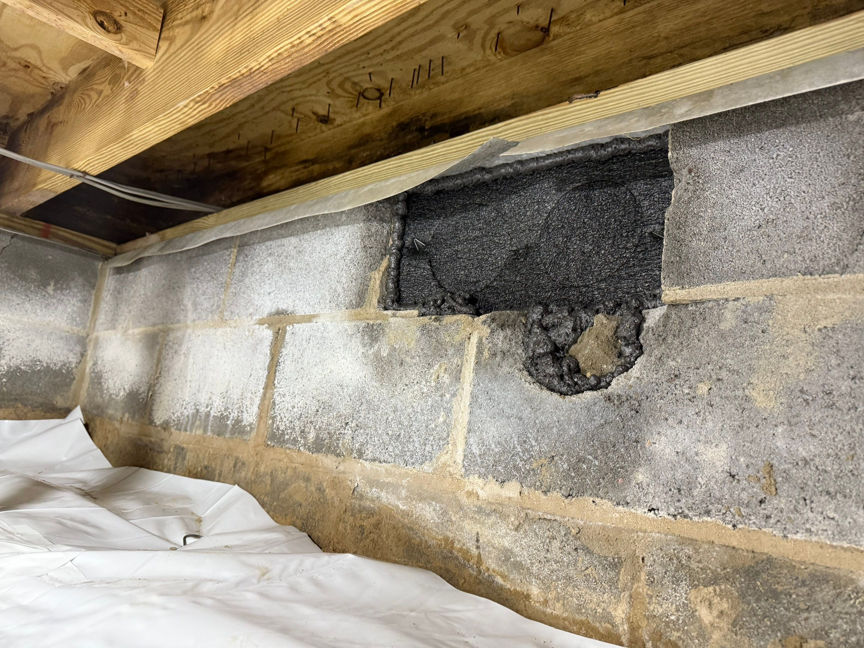 Project in Carrsville by Patriot Crawl Space Repairs