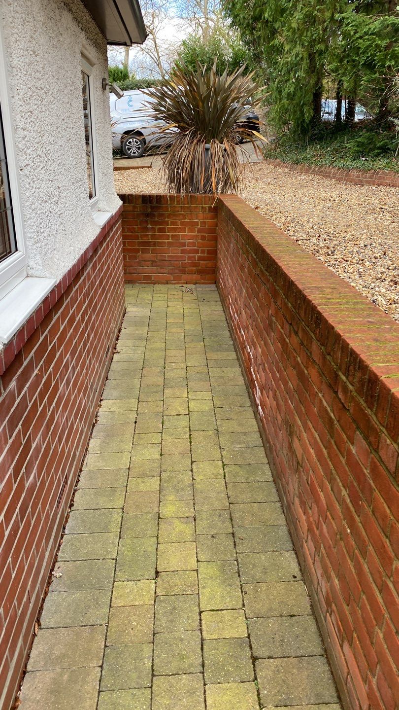 Driveway And Patio Clean using honda 21 ltr/min by Ges Exterior Cleaning ltd
