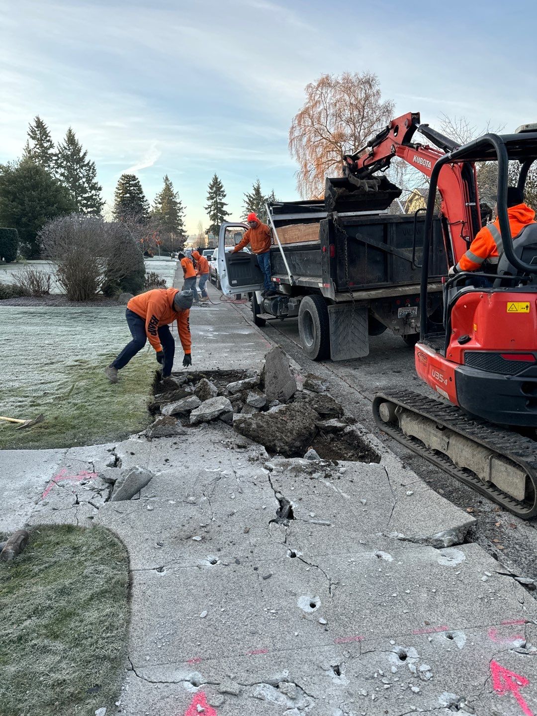 Opal Blue | Concrete Sidewalk by Jireh Asphalt & Concrete Inc 