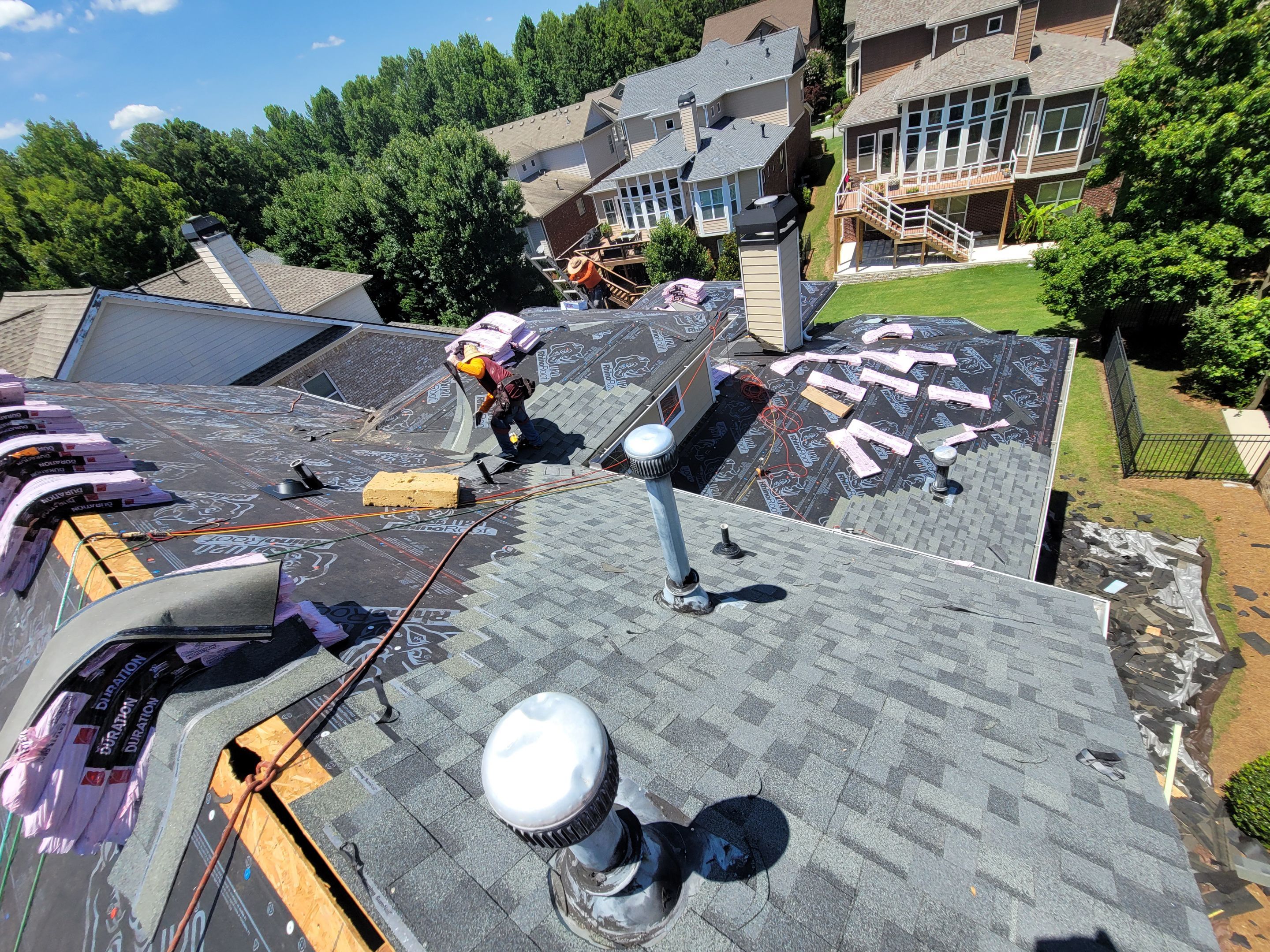 Residential Roofing Installation using Owens Corning by Inspector Roofing and Restoration