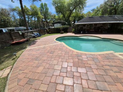 Brick Paver Pool Deck Sealing in Williston