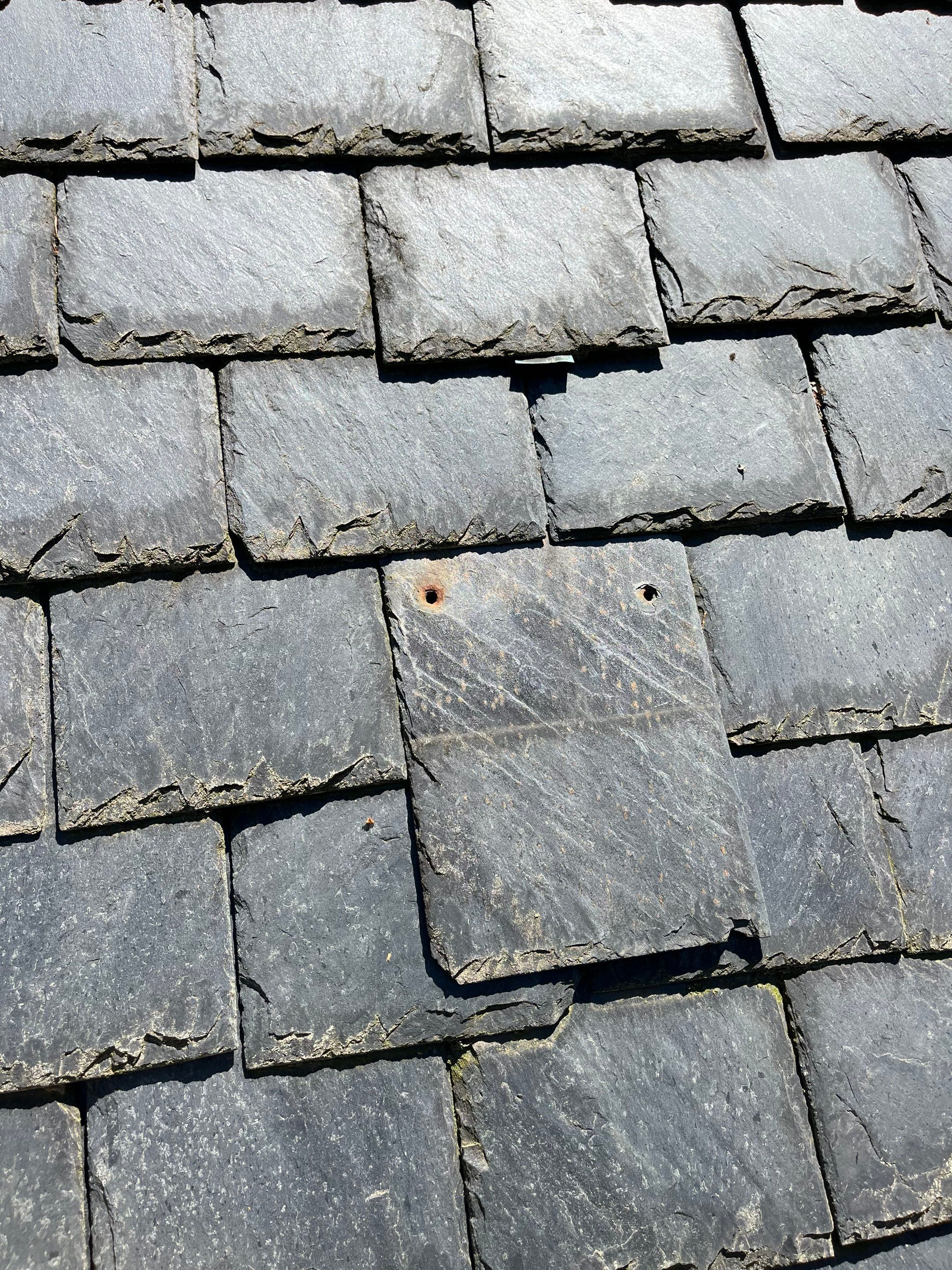 Historical Slate Roof Repair and Chimney Flashing Restoration in West Point by Cade Construction