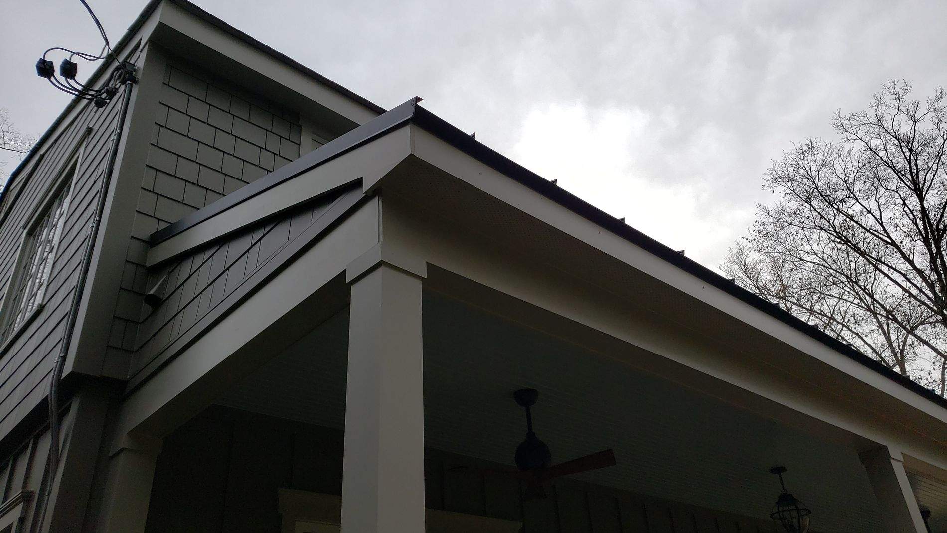 Standing Seam Metal Porch Roof by Roof Right Inc