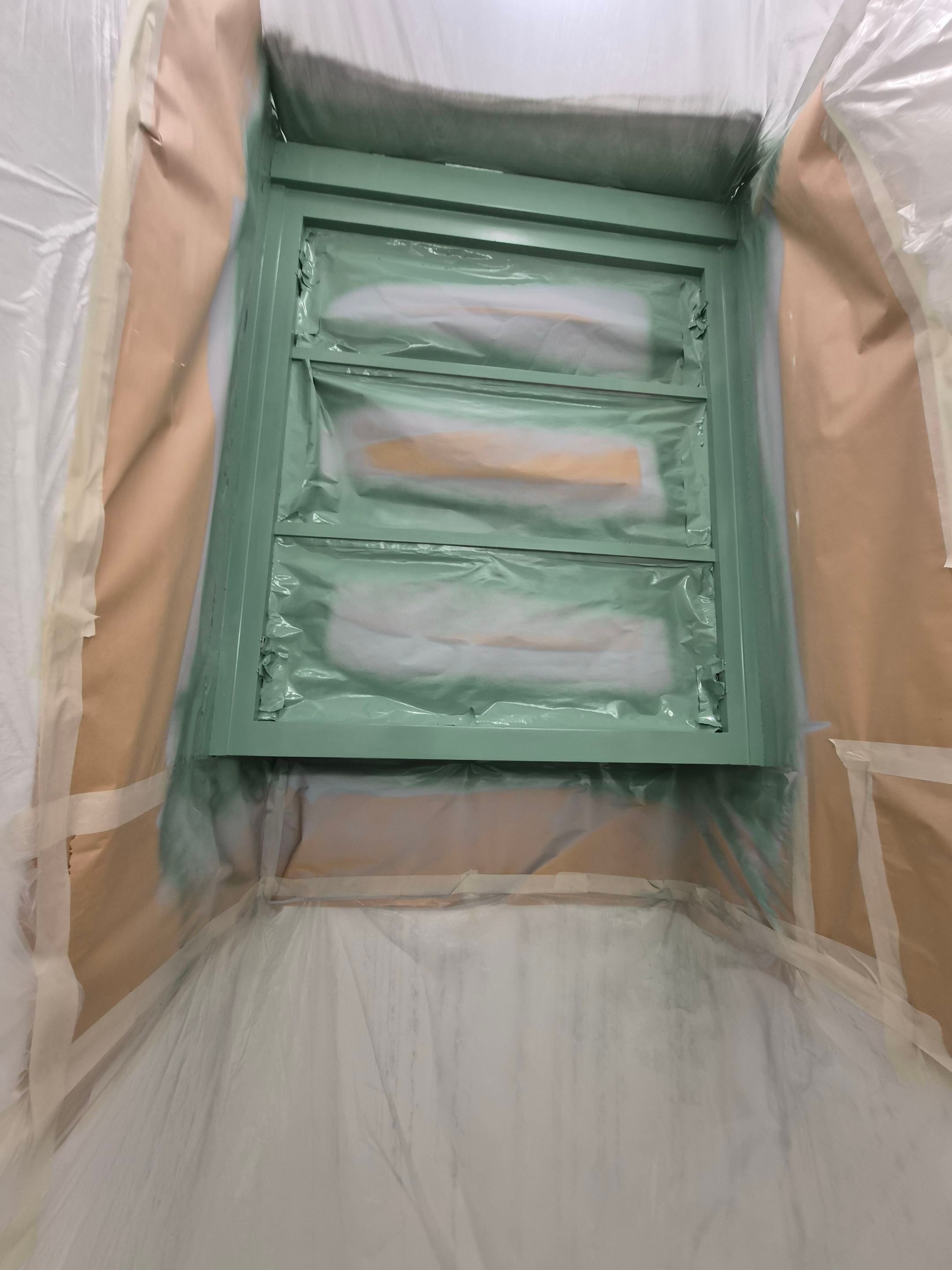 Sage Green Cabinet Transformation in Brownsboro, TX! by Quality Coats Painting