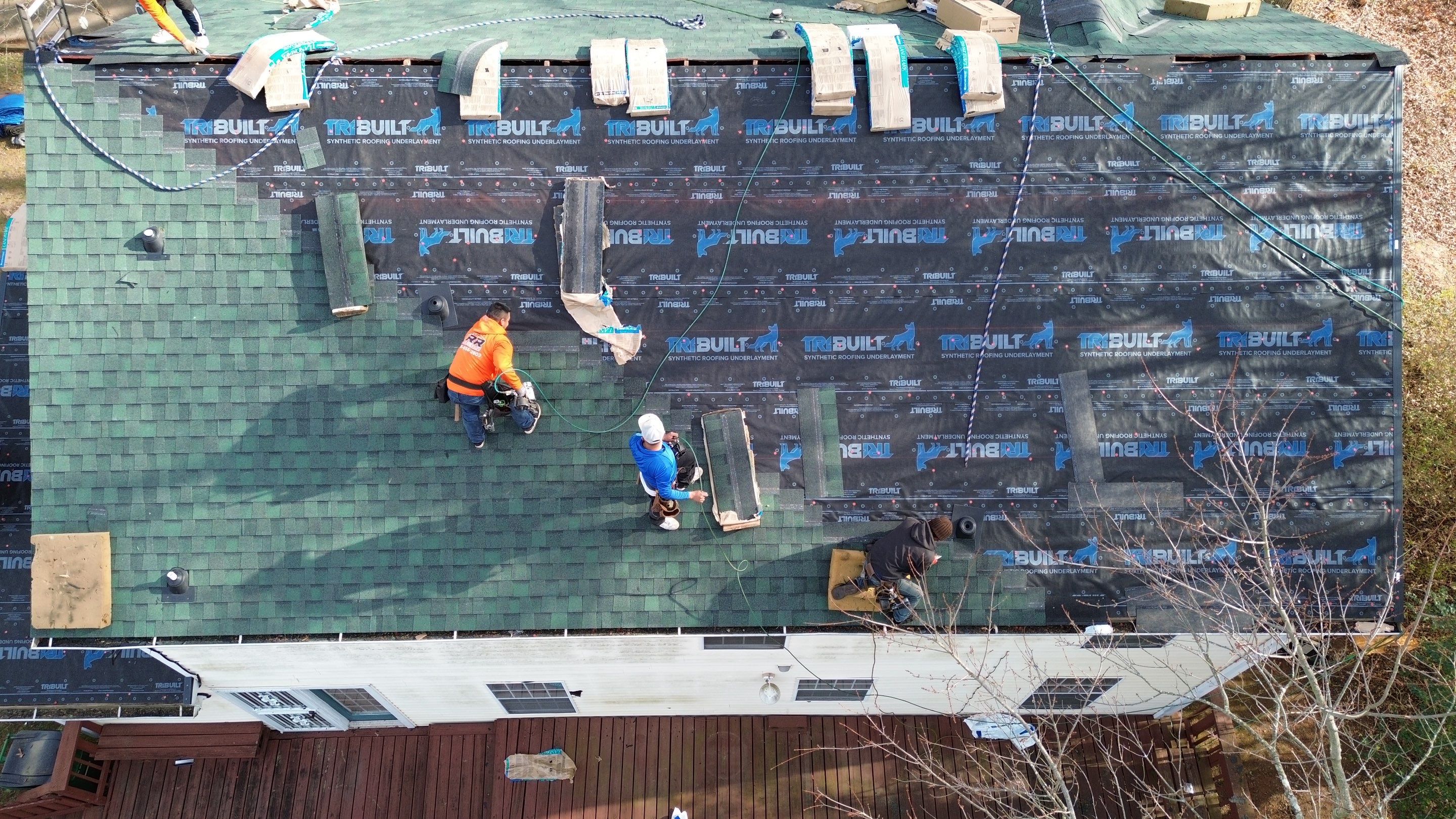 Roof replacement and interior repair by hail and wind damage by Just Brilliant Restoration JBR