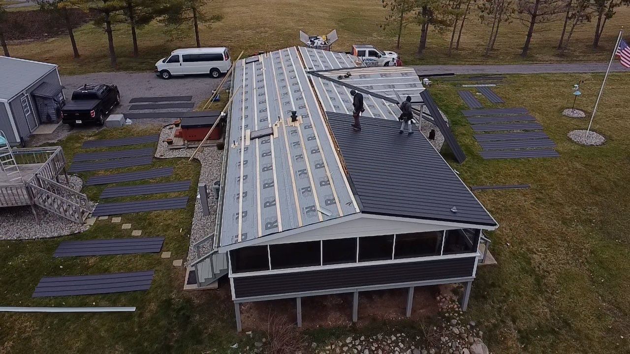Exposed Fastener Metal Roof Replacement – Columbia City, Indiana by 4Ever Metal Roofing