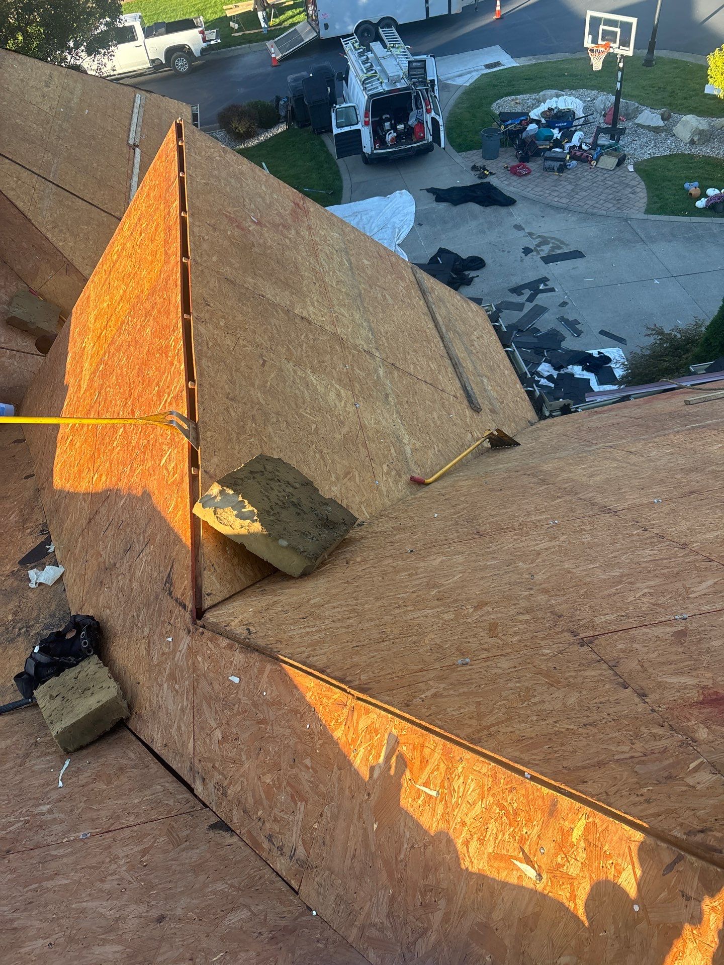 Residential Roofing Installation using GAF TImberline HDZ Hickory by Rainstoppers Roofing