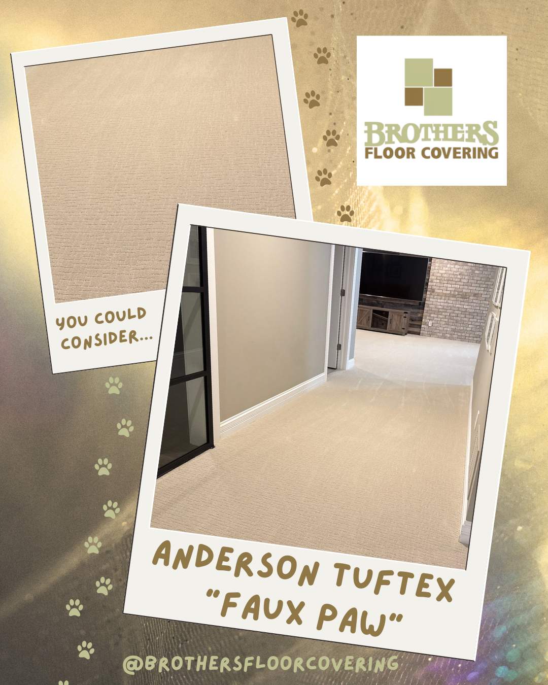 Pet-Friendly Anderson Tuftex Carpet Installation in Indianapolis by Brothers Floor Covering INC.