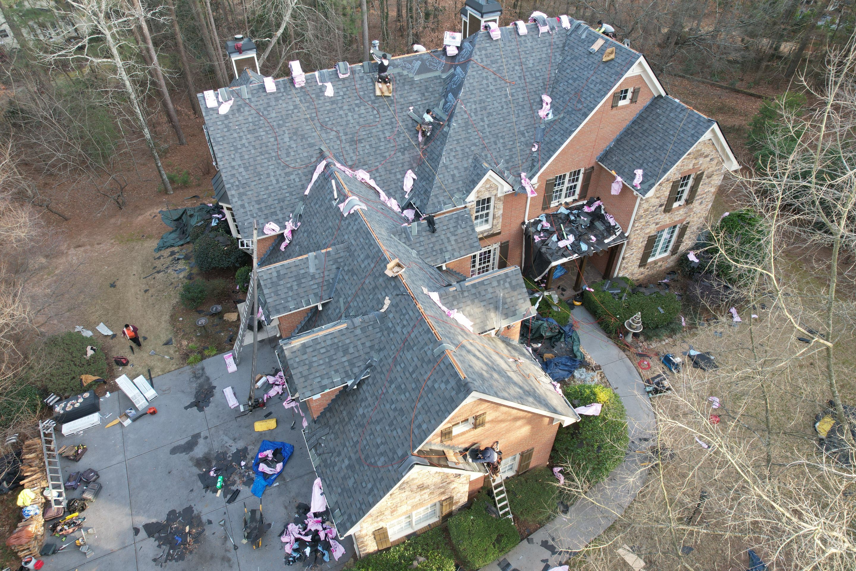 Residential Roofing Installation using Owens Corning by Inspector Roofing and Restoration