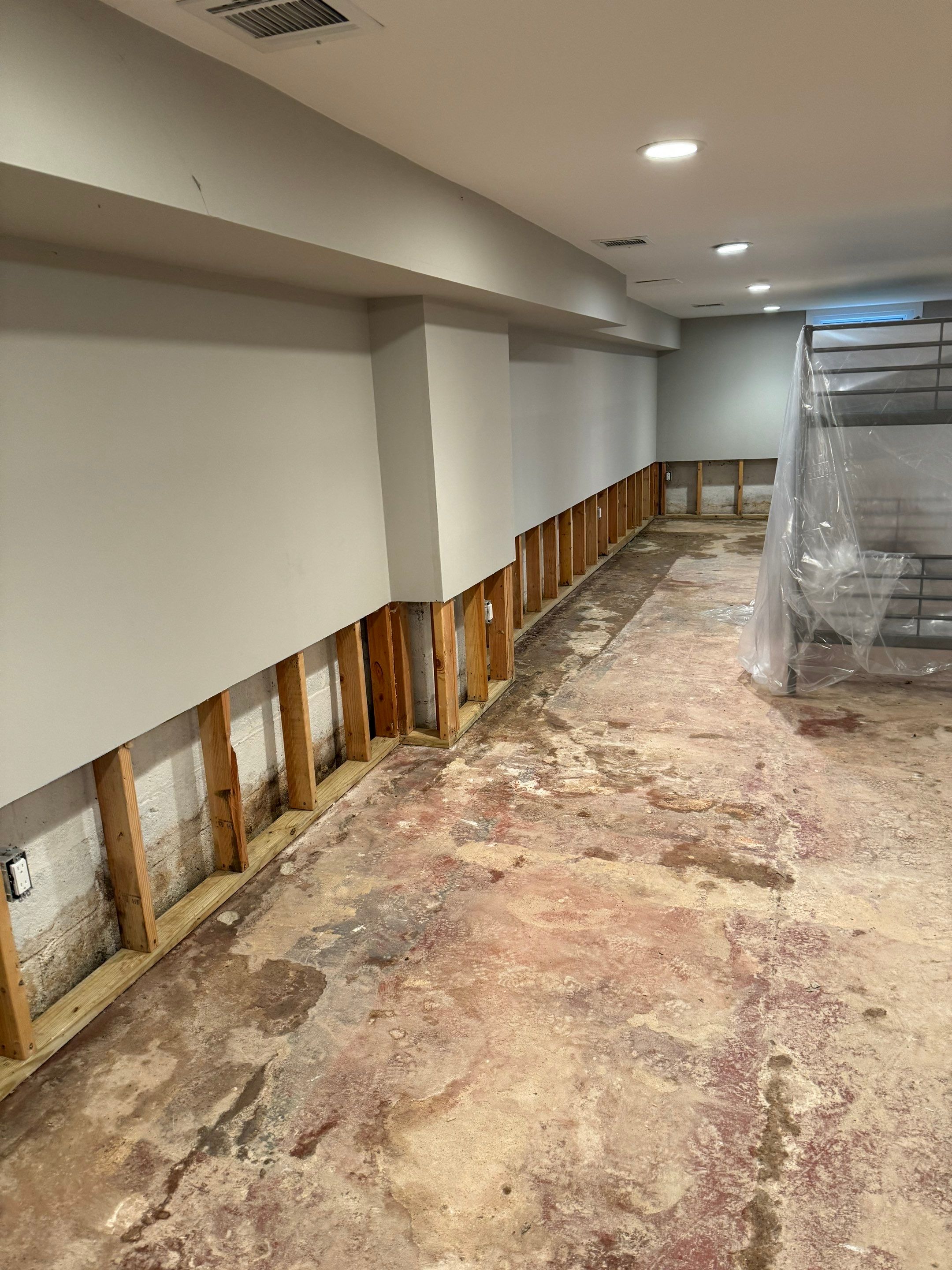 Interior French Drain Livingston NJ by Pure Service Pro, LLC 