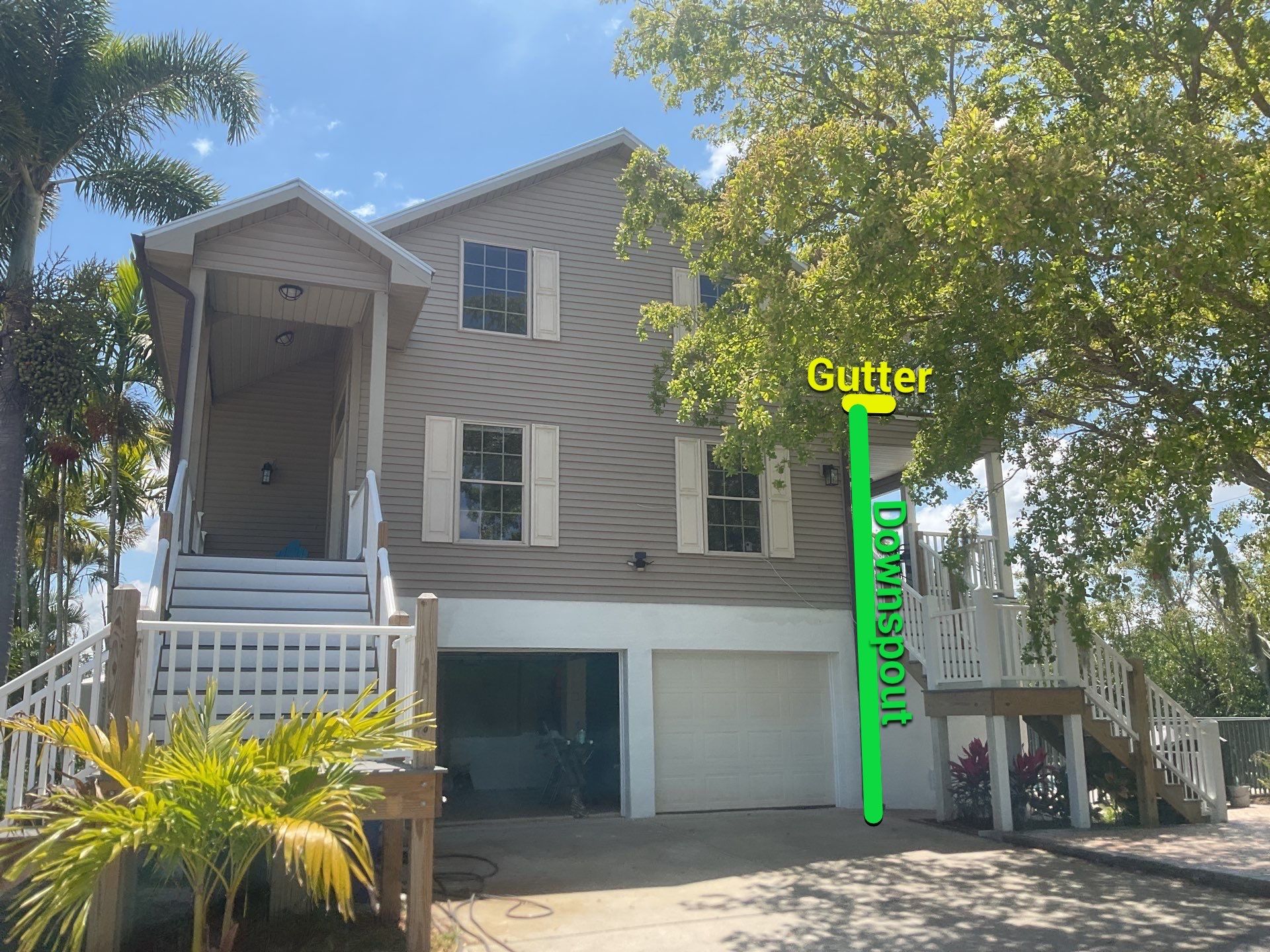 Downspout Extensions for Flood Prevention in Fort Myers FL by Gutter Professors