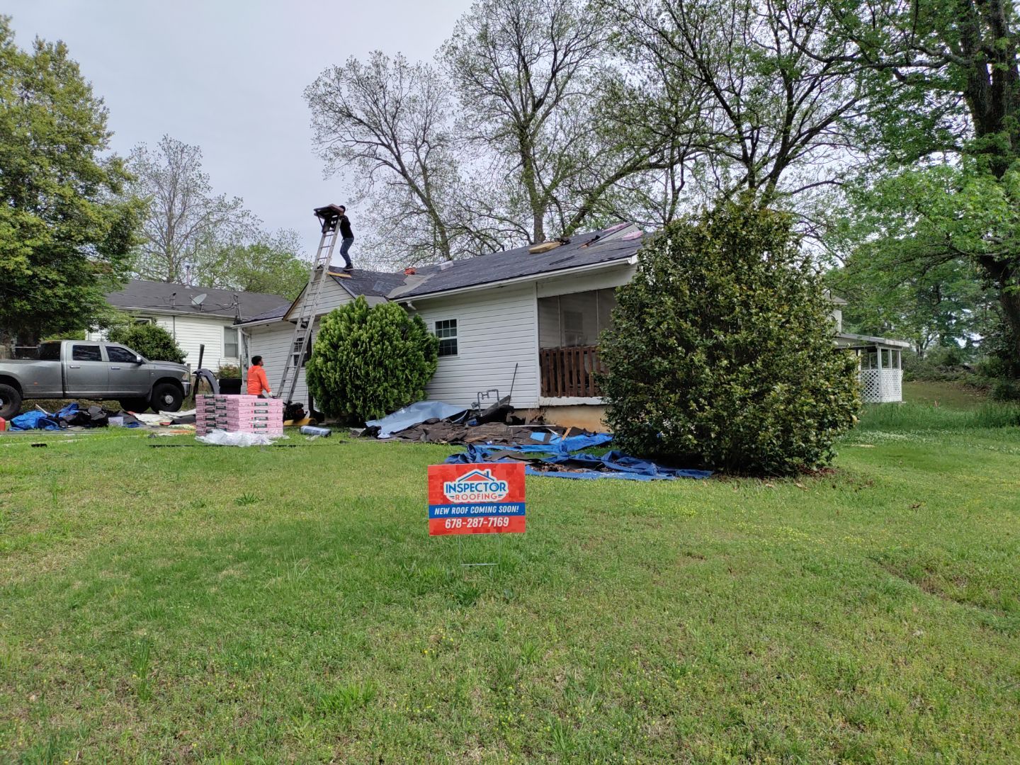 Residential Roofing Installation using Owens Corning by Inspector Roofing and Restoration
