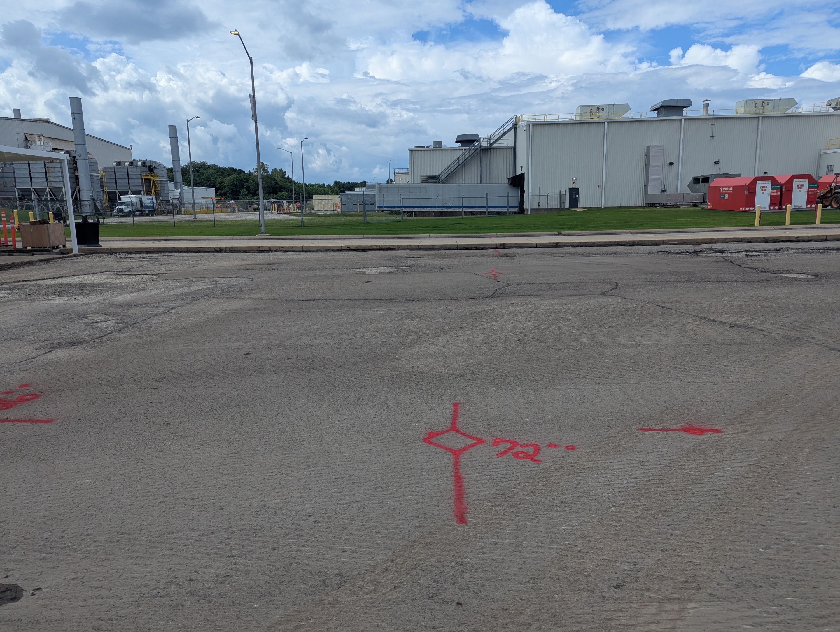 Utility Locating and Subsurface Mapping for Jackson Industrial Parking Lot by Alsip Locating Service, LLC